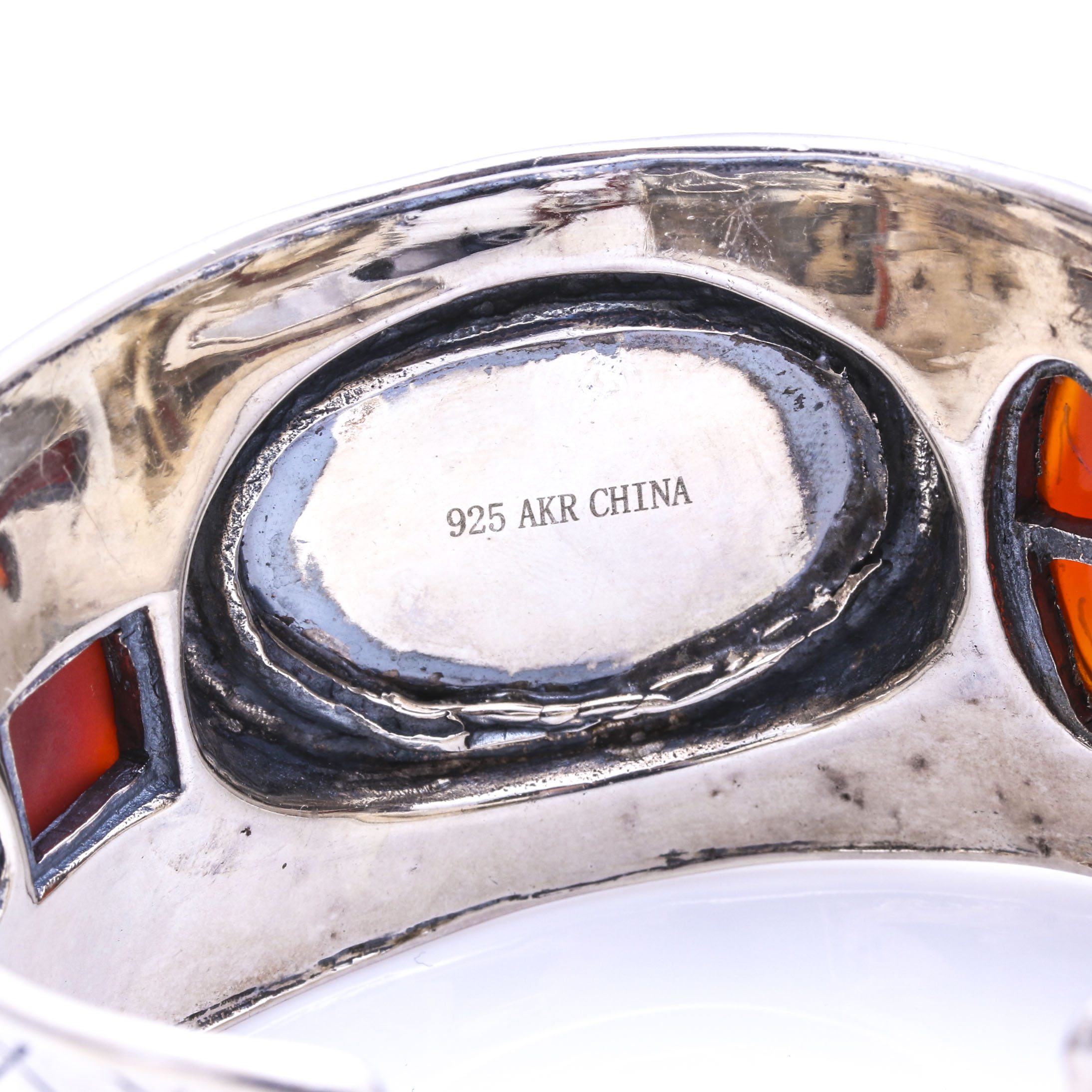 Sterling Silver Mother of Pearl, Marcasite, and Coral Jewelry