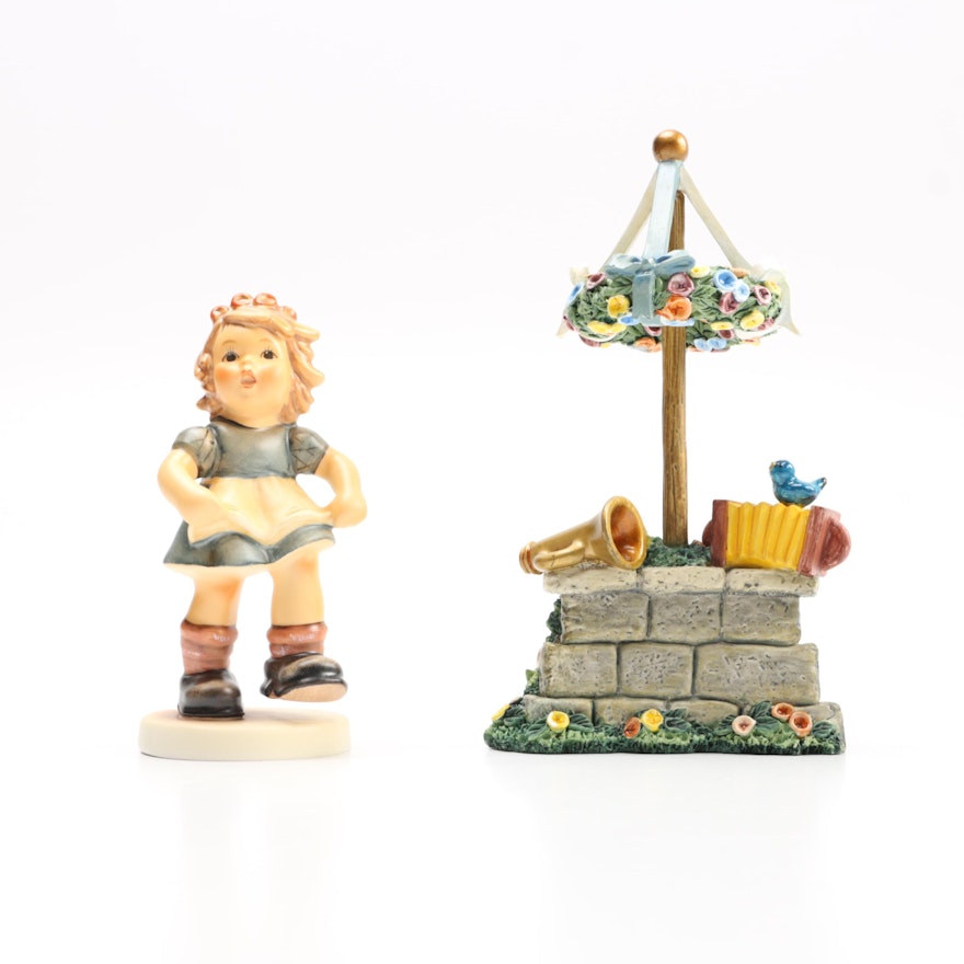 2000 Hummel Goebel Limited Edition  "Music, Please" and "Volksfest Accessory Package" Ceramic Figurine