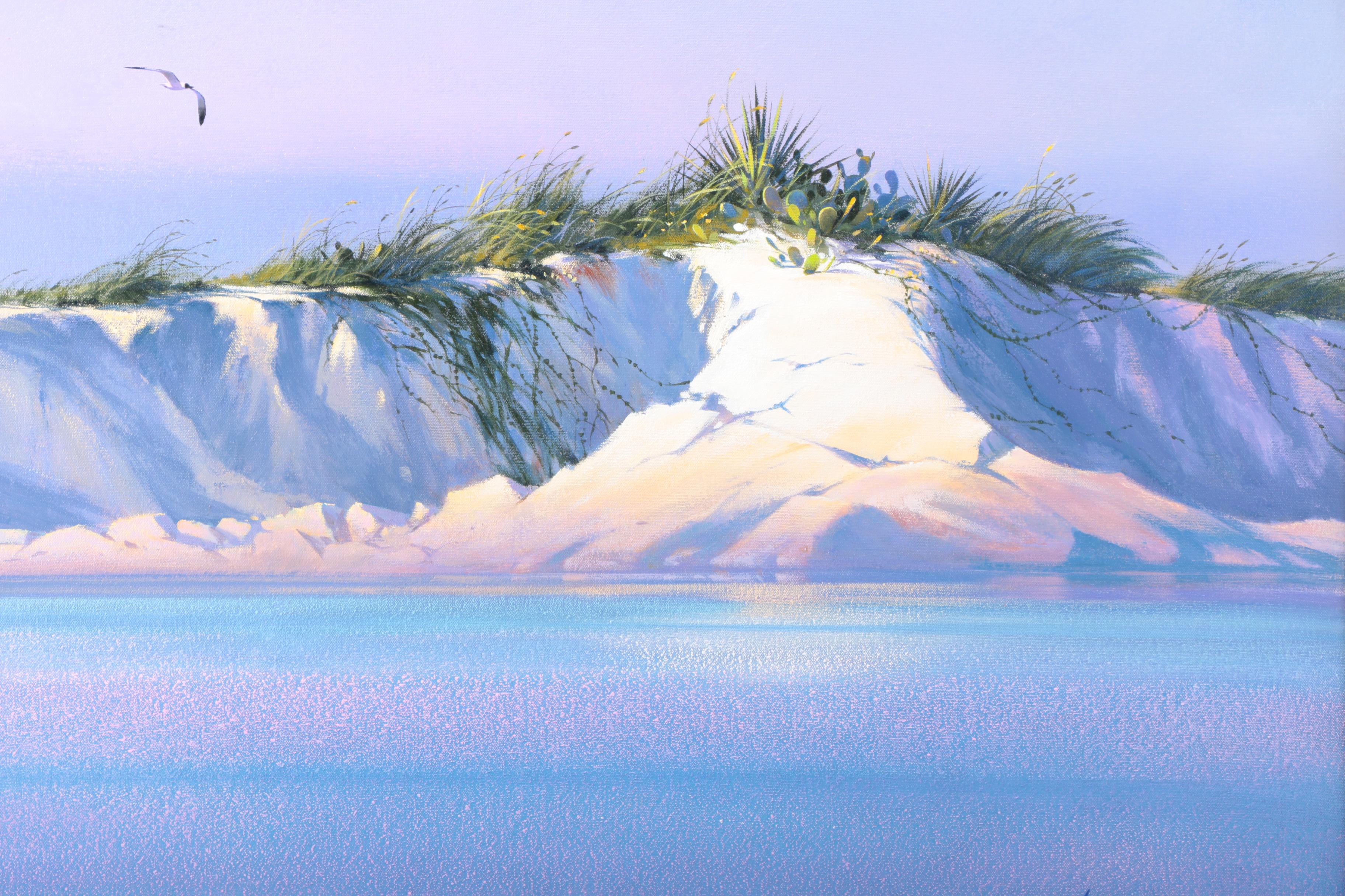 Mark Montague Oil Painting of Sand Dune at the Shore