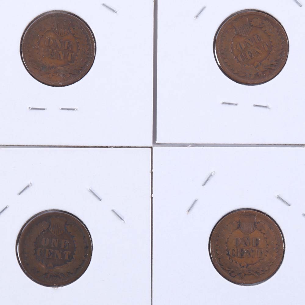 Indian Head One Cent Coins 1896, 1899,1906