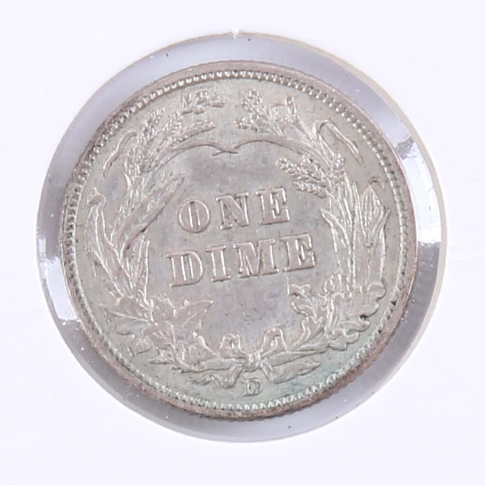 1914-D Barber Silver Dime