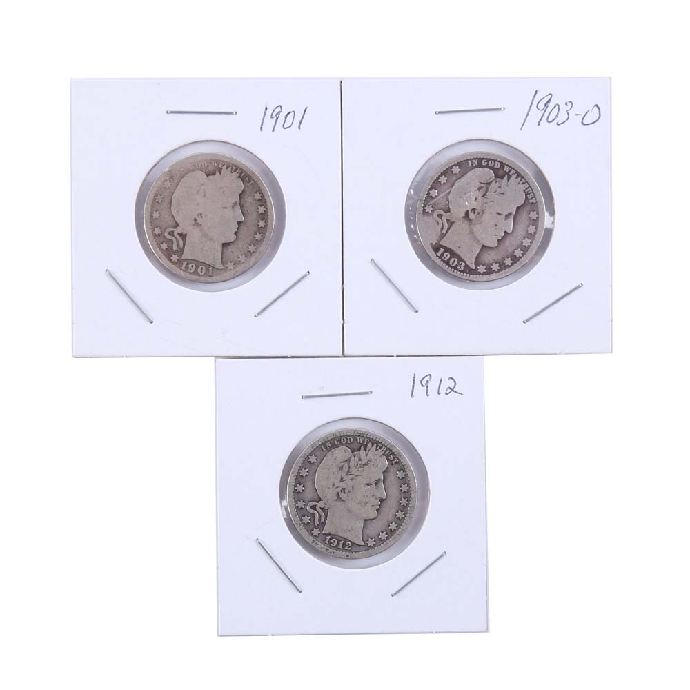 Barber Silver Quarters