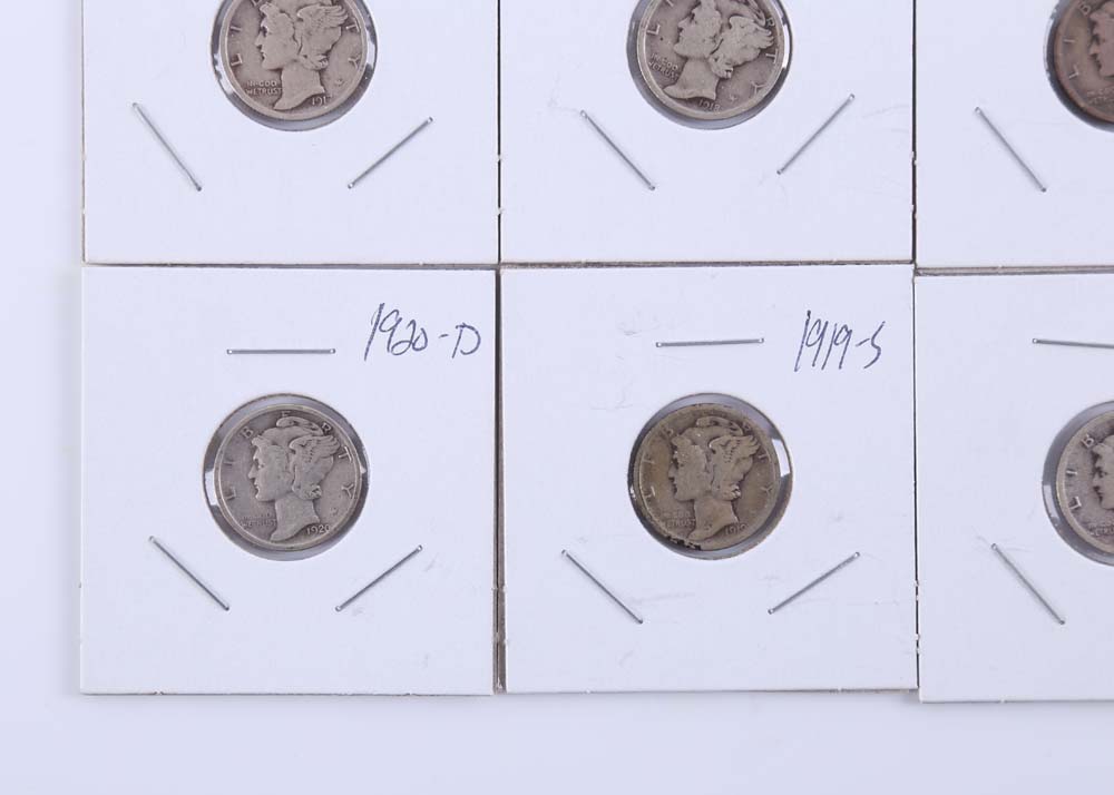 Grouping of Mercury Dimes