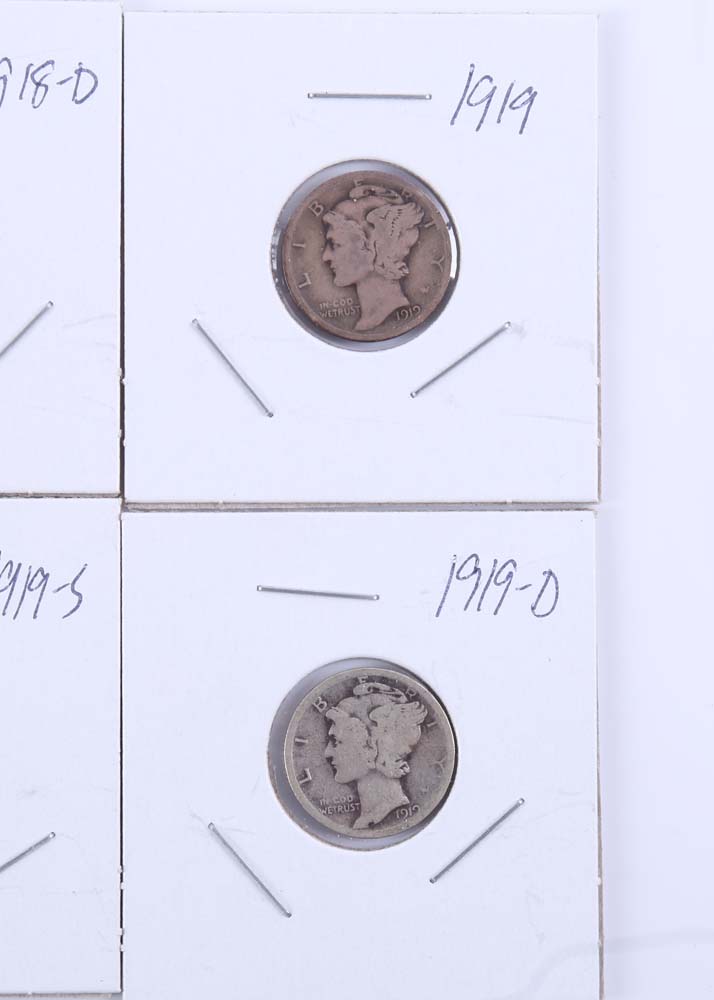 Grouping of Mercury Dimes