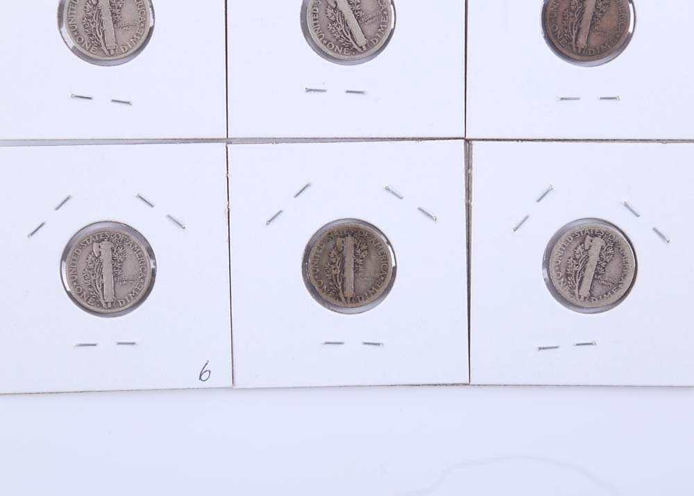 Grouping of Mercury Dimes