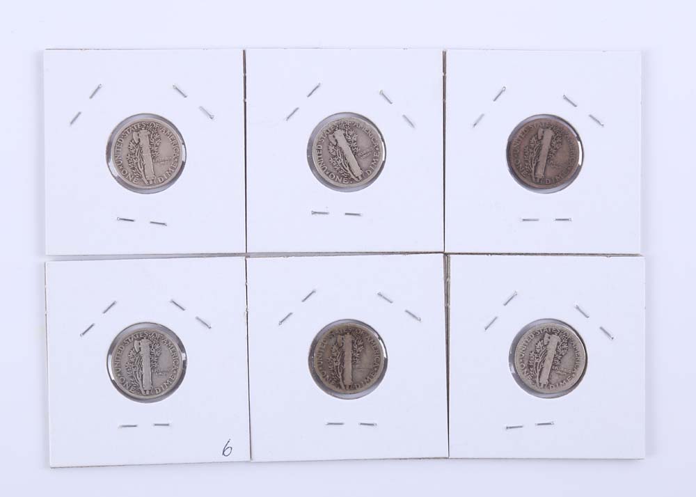 Grouping of Mercury Dimes