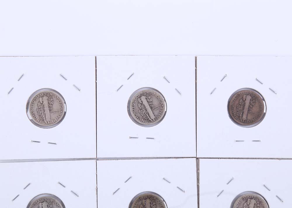 Grouping of Mercury Dimes