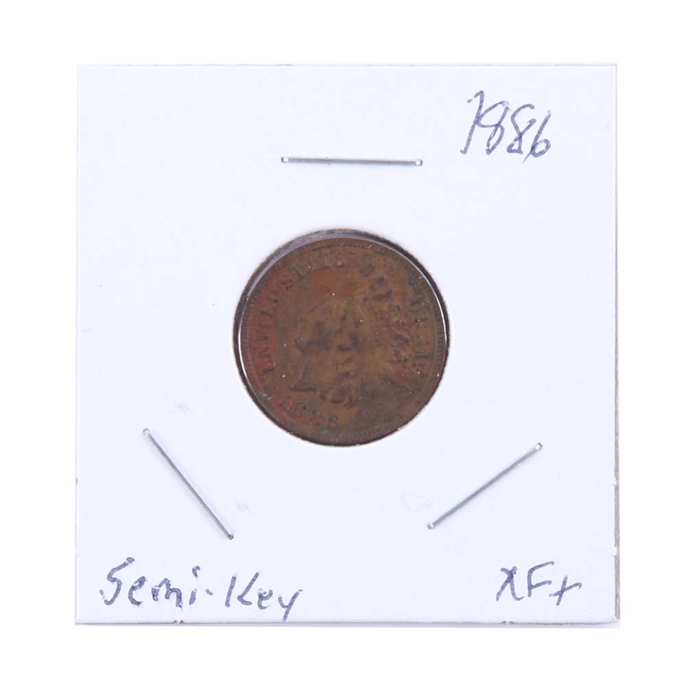 1886 Indian Head One Cent Coin