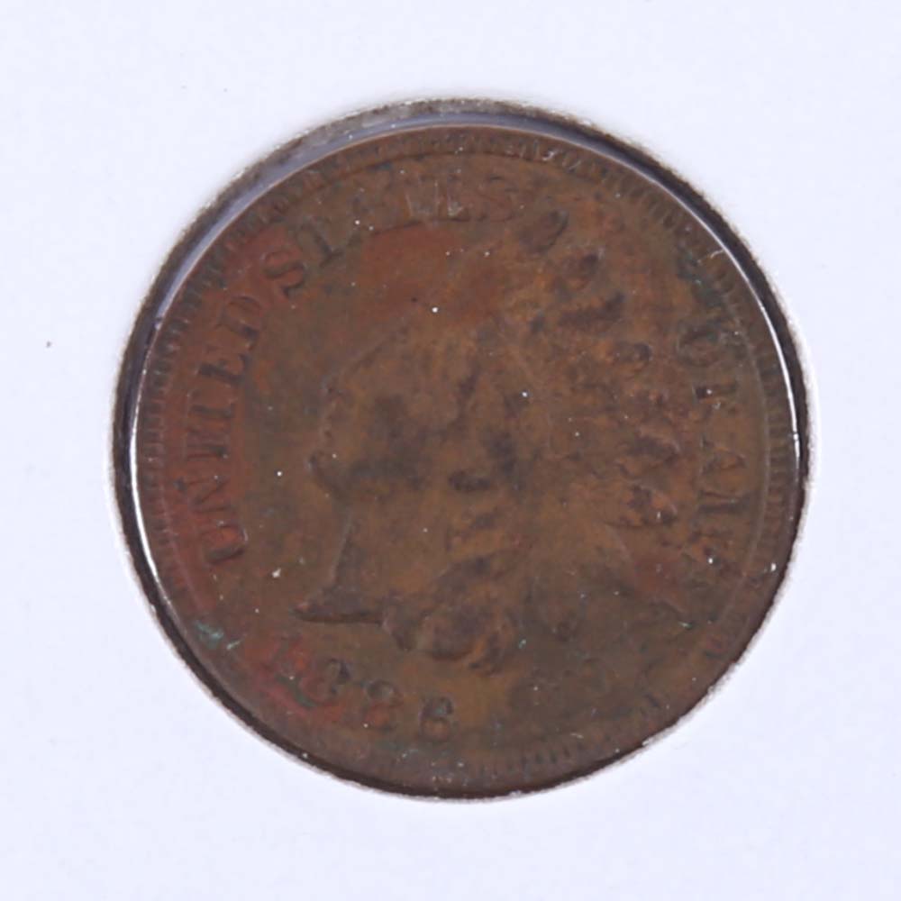1886 Indian Head One Cent Coin