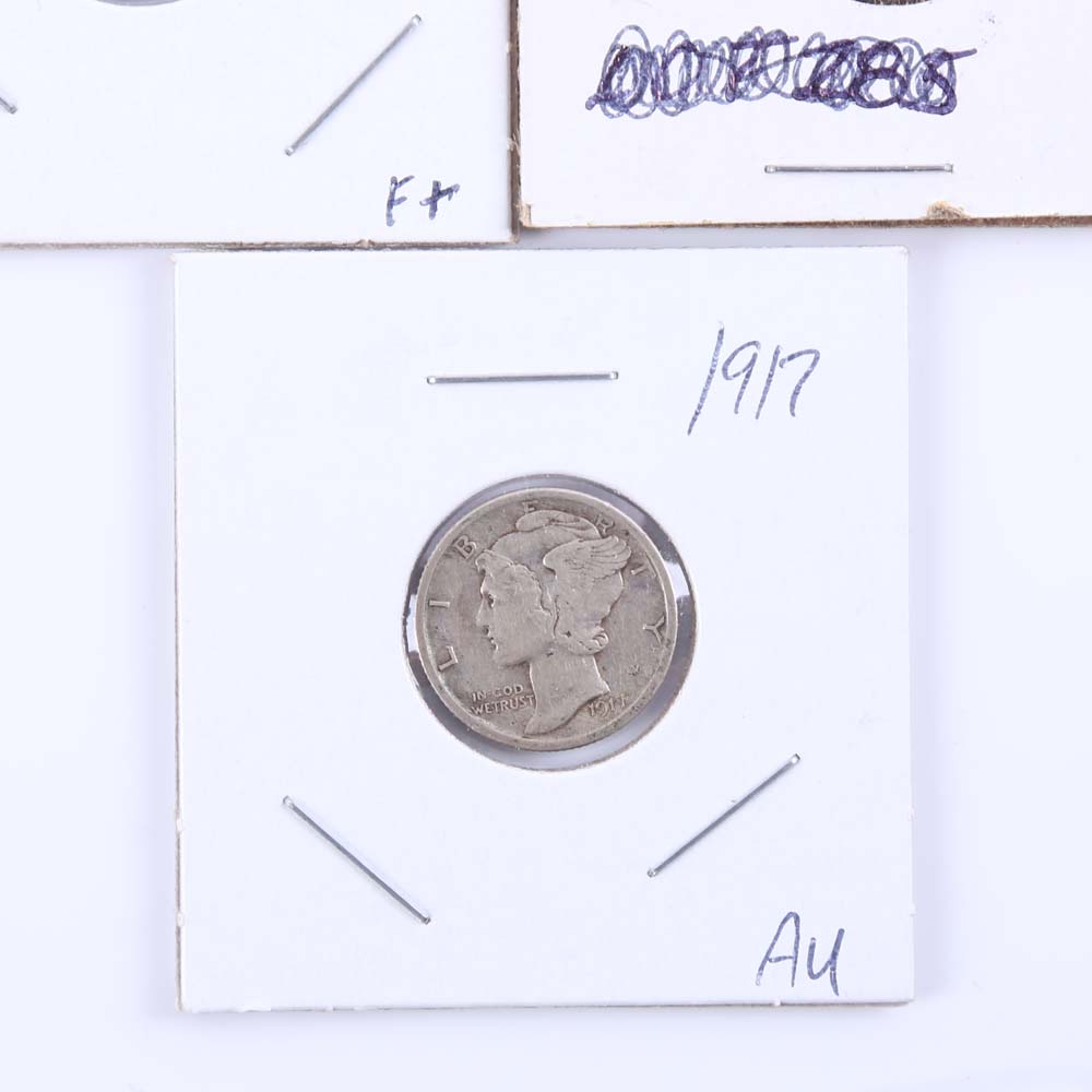 Mercury and Barber Silver Dimes