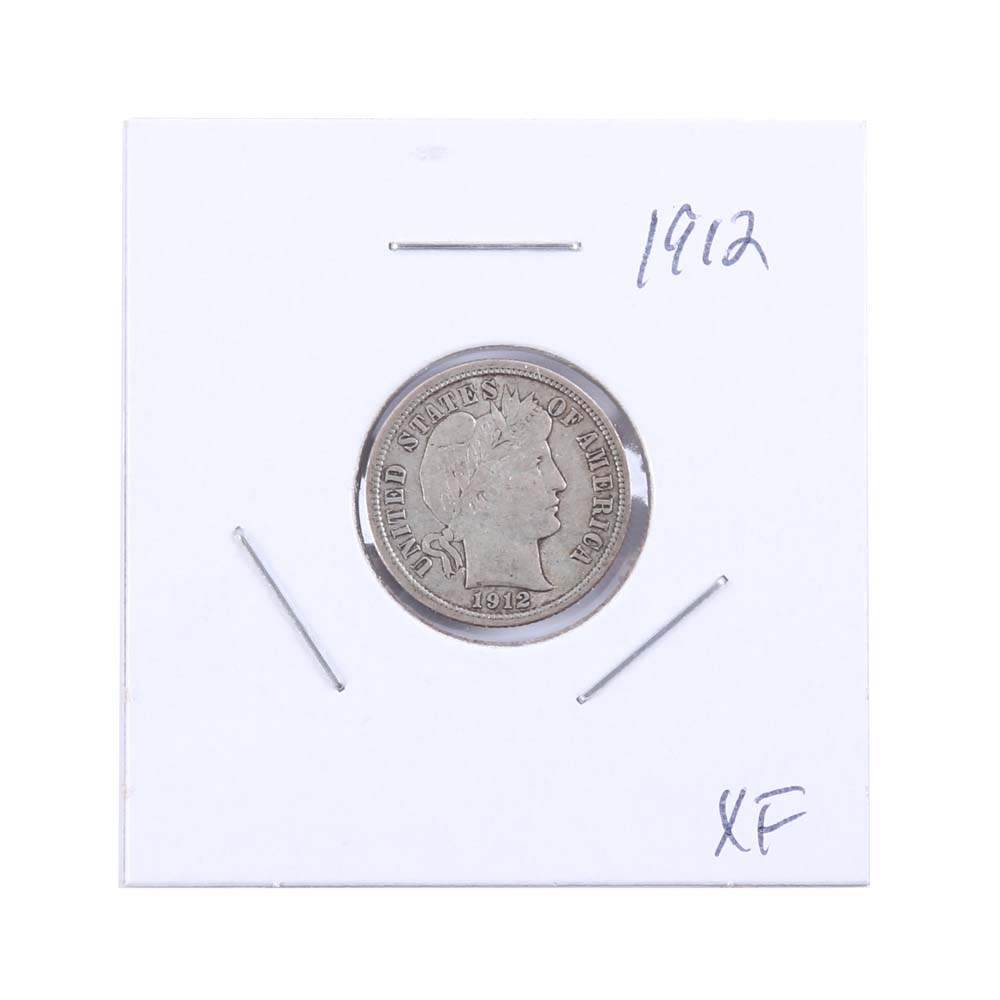 1912 Barber Silver Dime