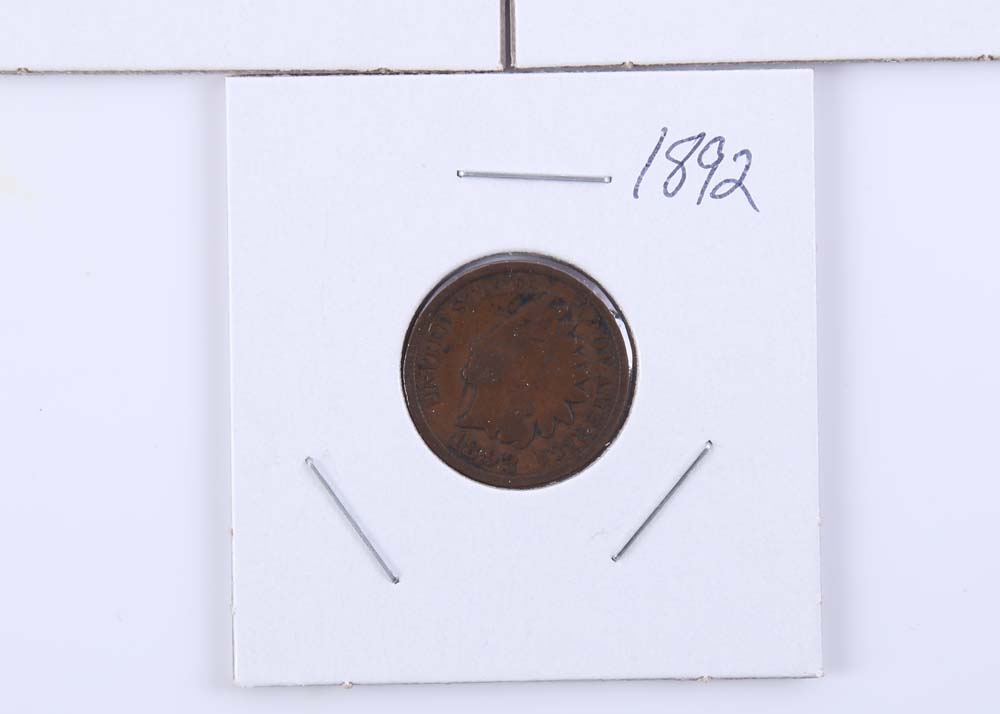 Indian Head One Cent Coins 1879, 1883, 1892