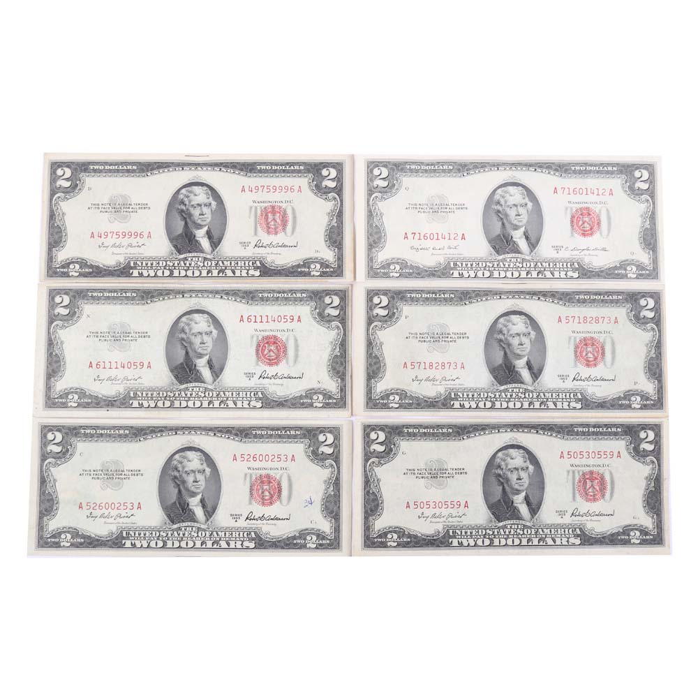 Series 1953A Red Seal $2 Notes