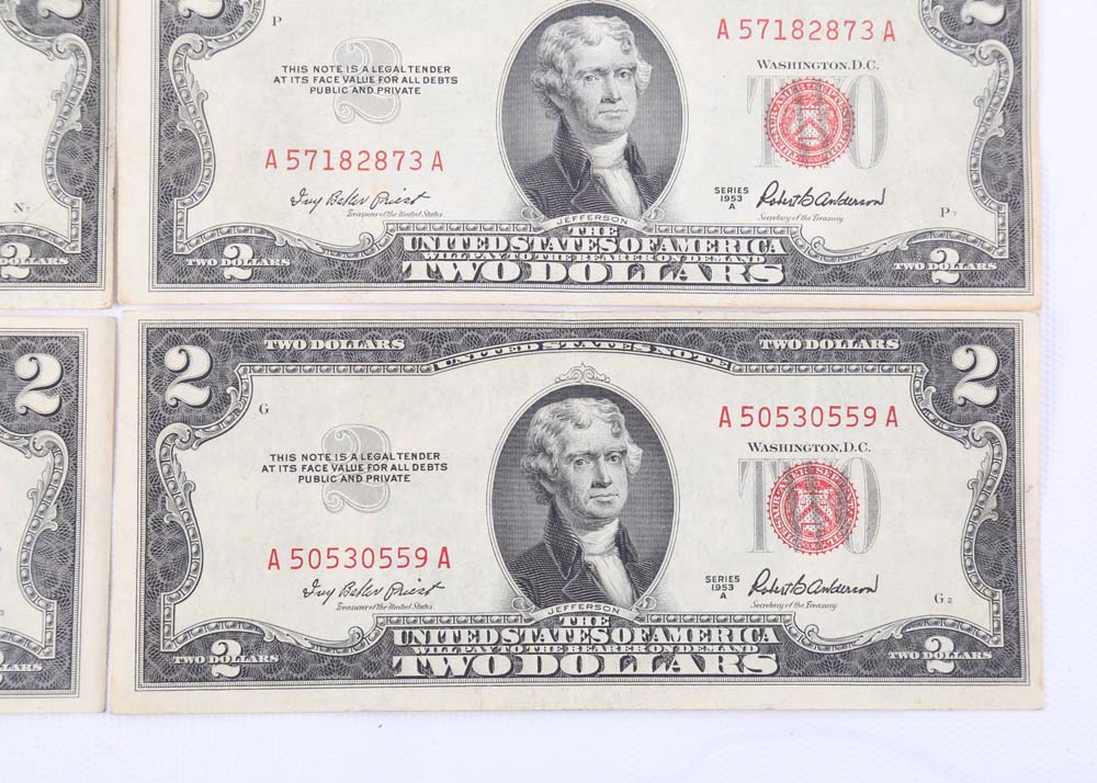 Series 1953A Red Seal $2 Notes