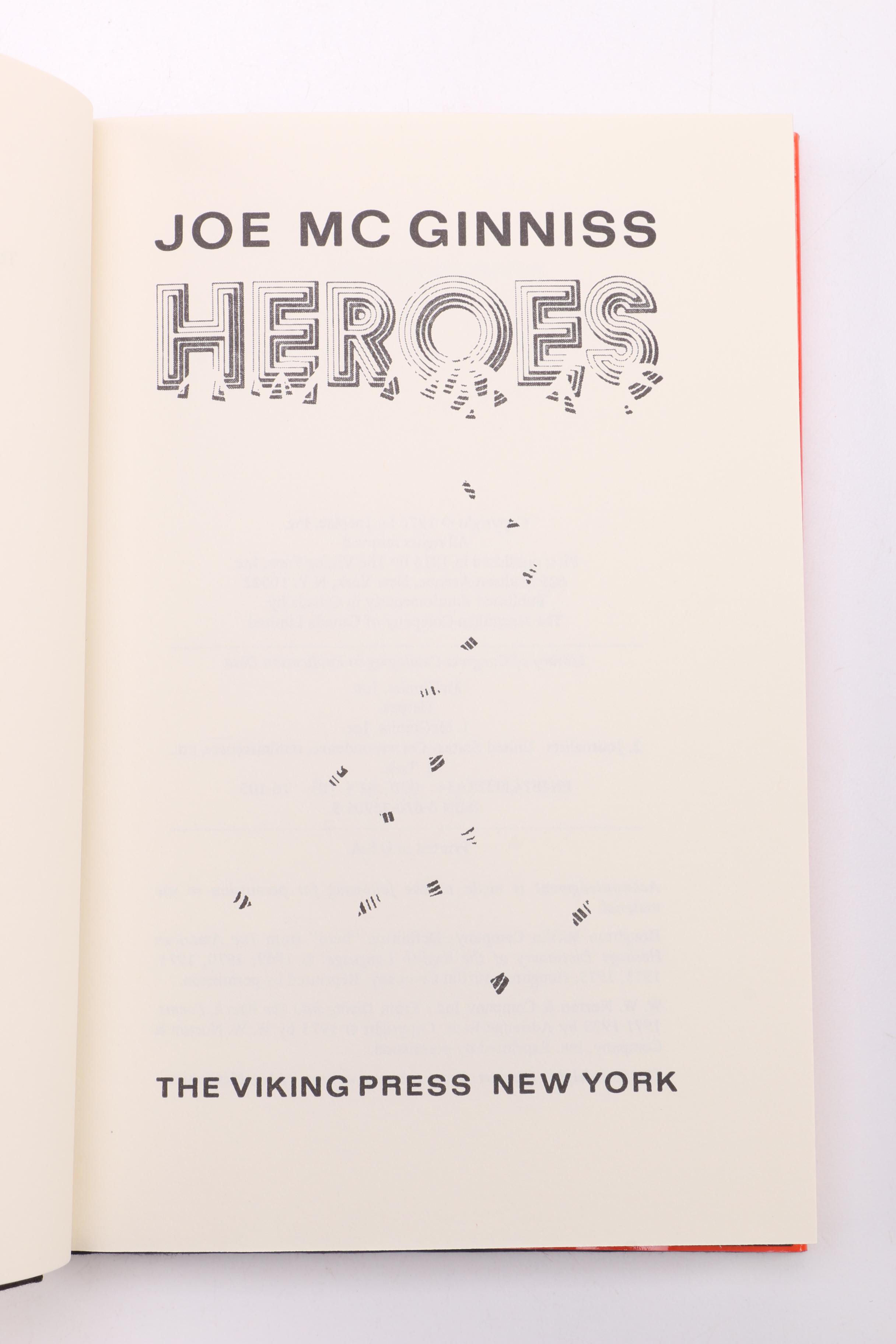 Four Assorted Books Including "Heroes" by Joe McGinniss