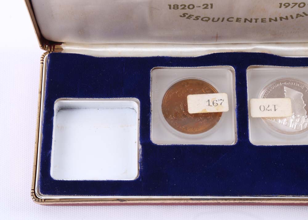 Vintage Commemorative Sesquicentennial Missouri Medallions