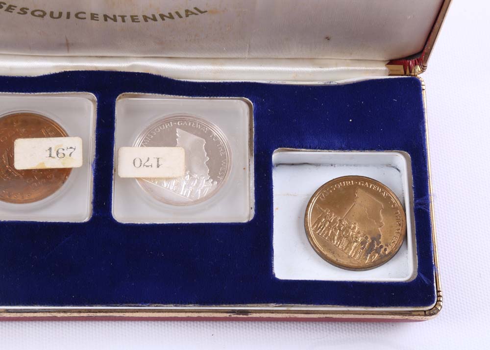 Vintage Commemorative Sesquicentennial Missouri Medallions