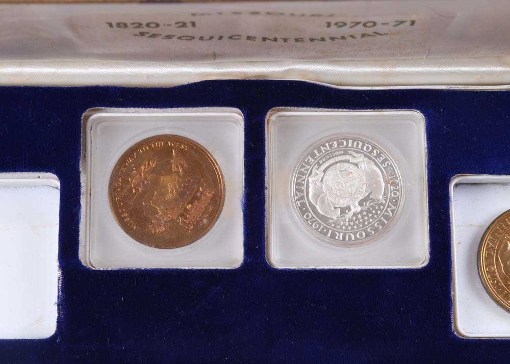 Vintage Commemorative Sesquicentennial Missouri Medallions