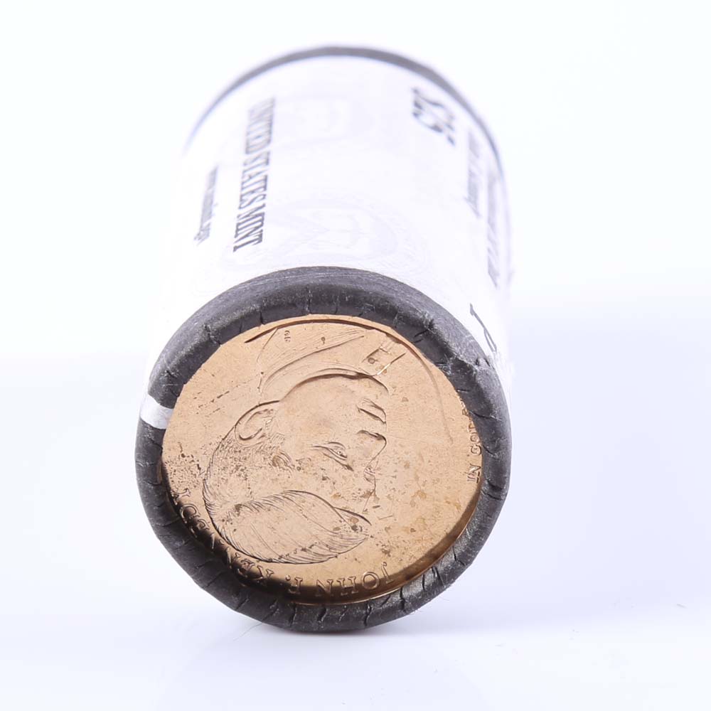 One Roll Uncirculated Presidential Kennedy $1 Coins