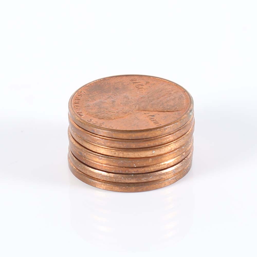 Two Rolls Uncirculated Lincoln Pennies 1978-D and 1980-D