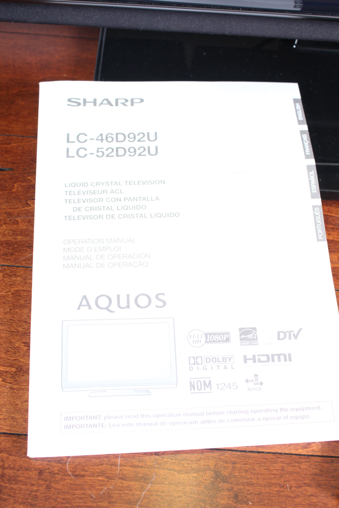 Sharp Aquos 52" LCD Television