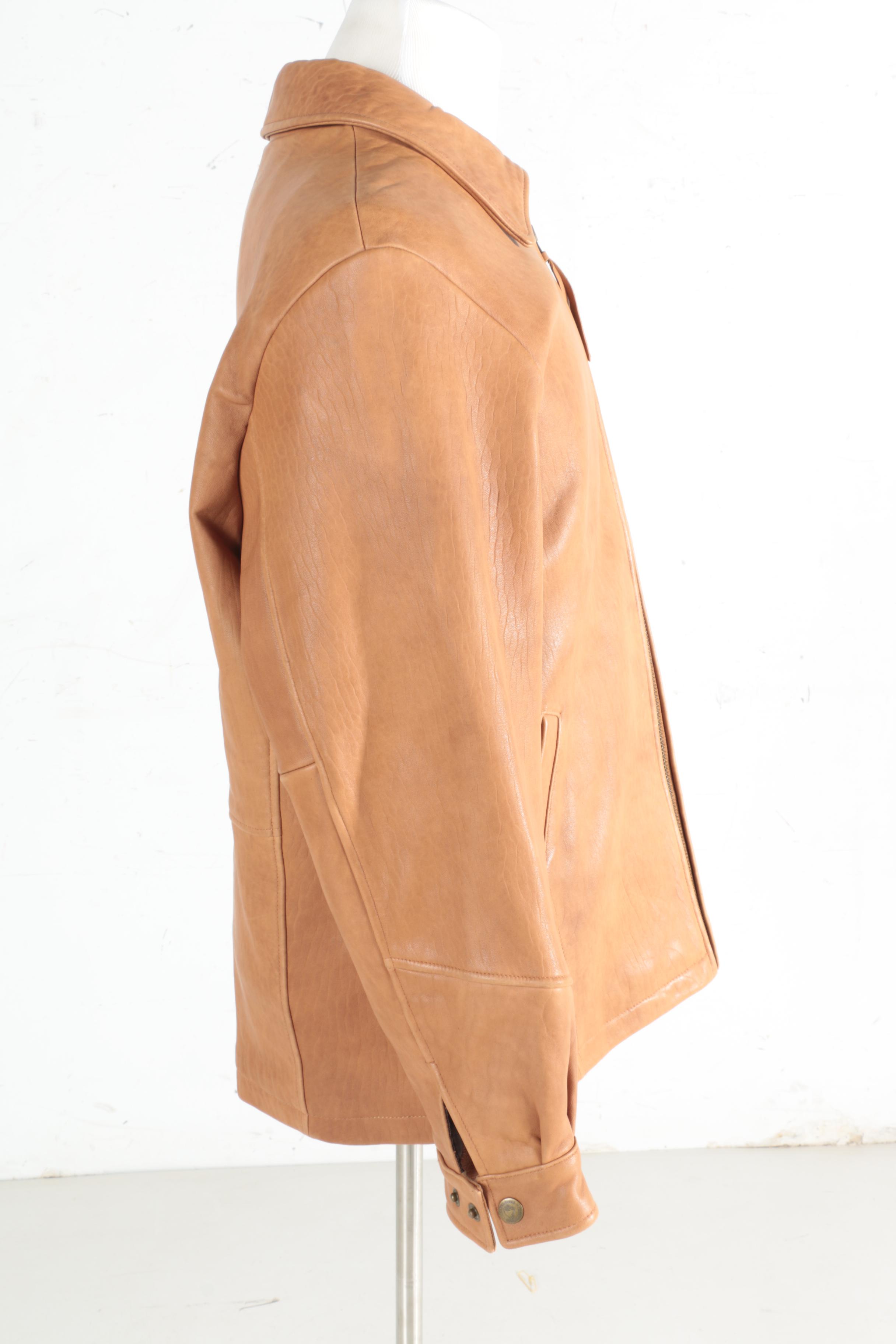 Men's Madison Creek Outfitters Tan Leather Jacket