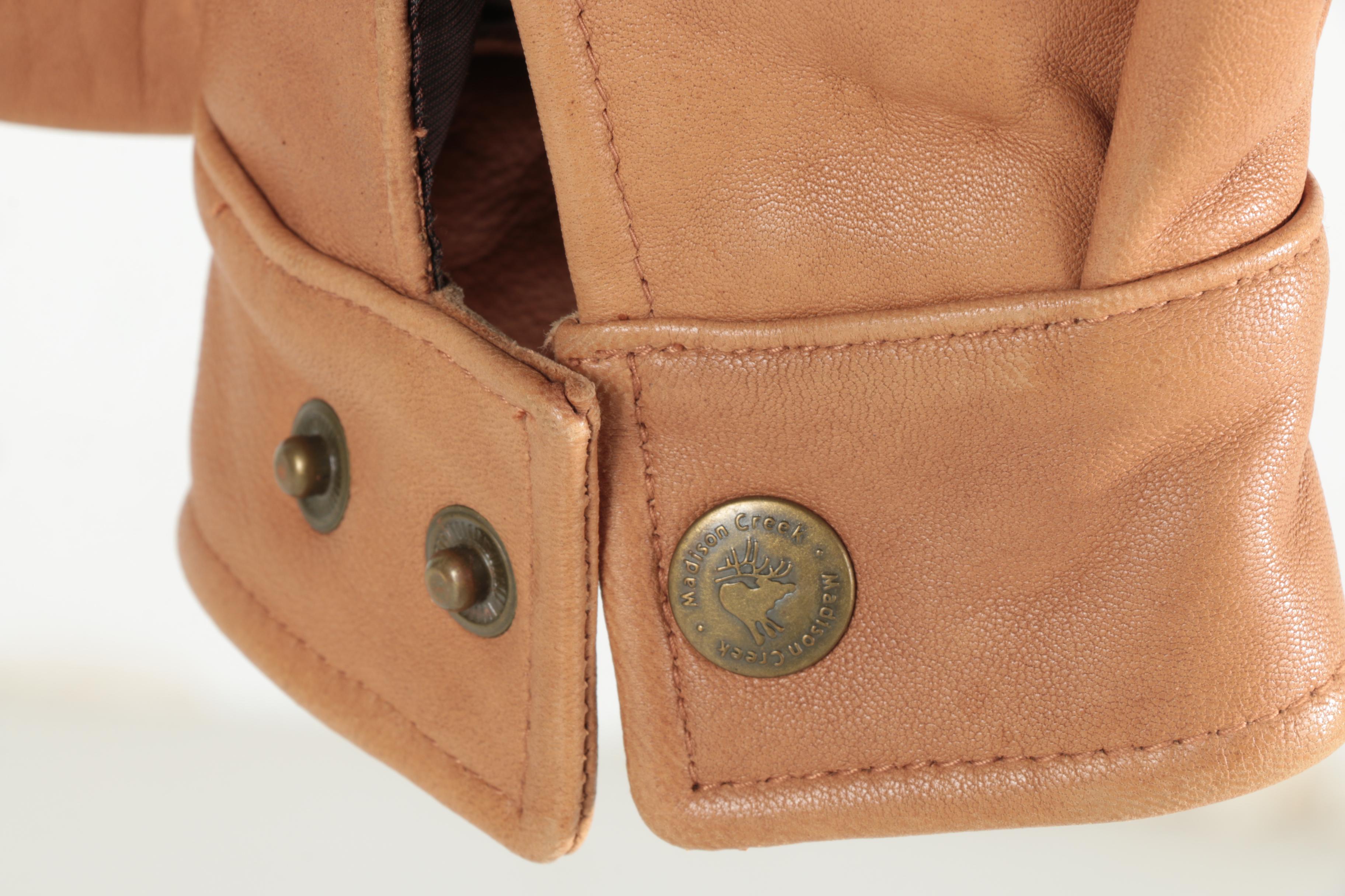 Men's Madison Creek Outfitters Tan Leather Jacket