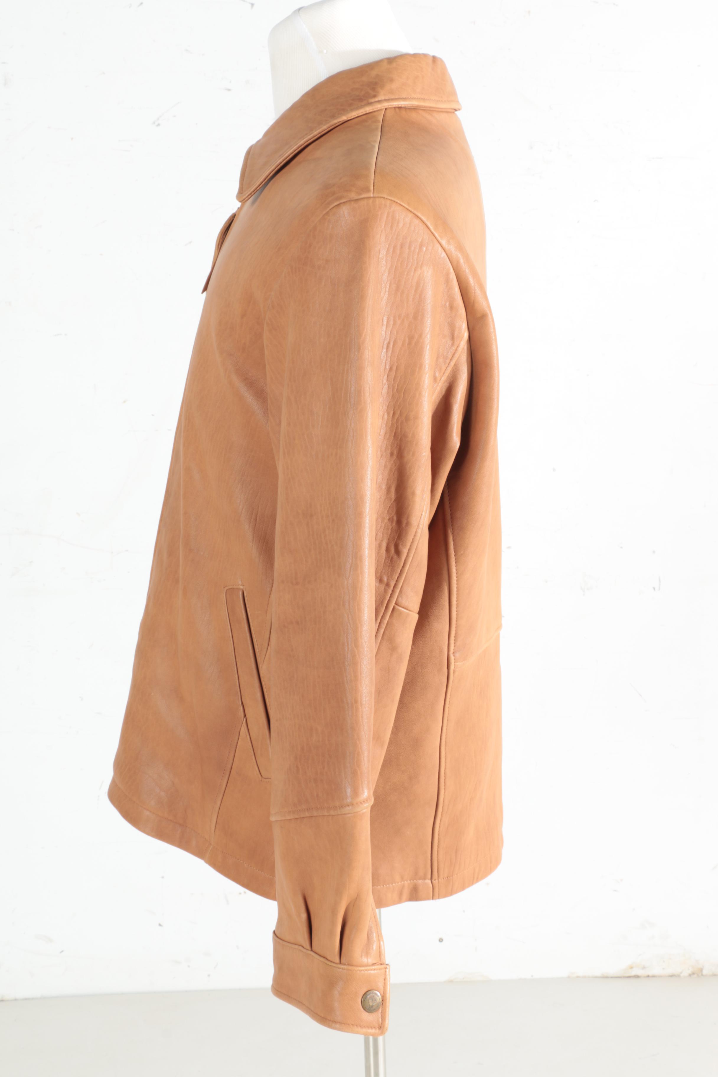 Men's Madison Creek Outfitters Tan Leather Jacket