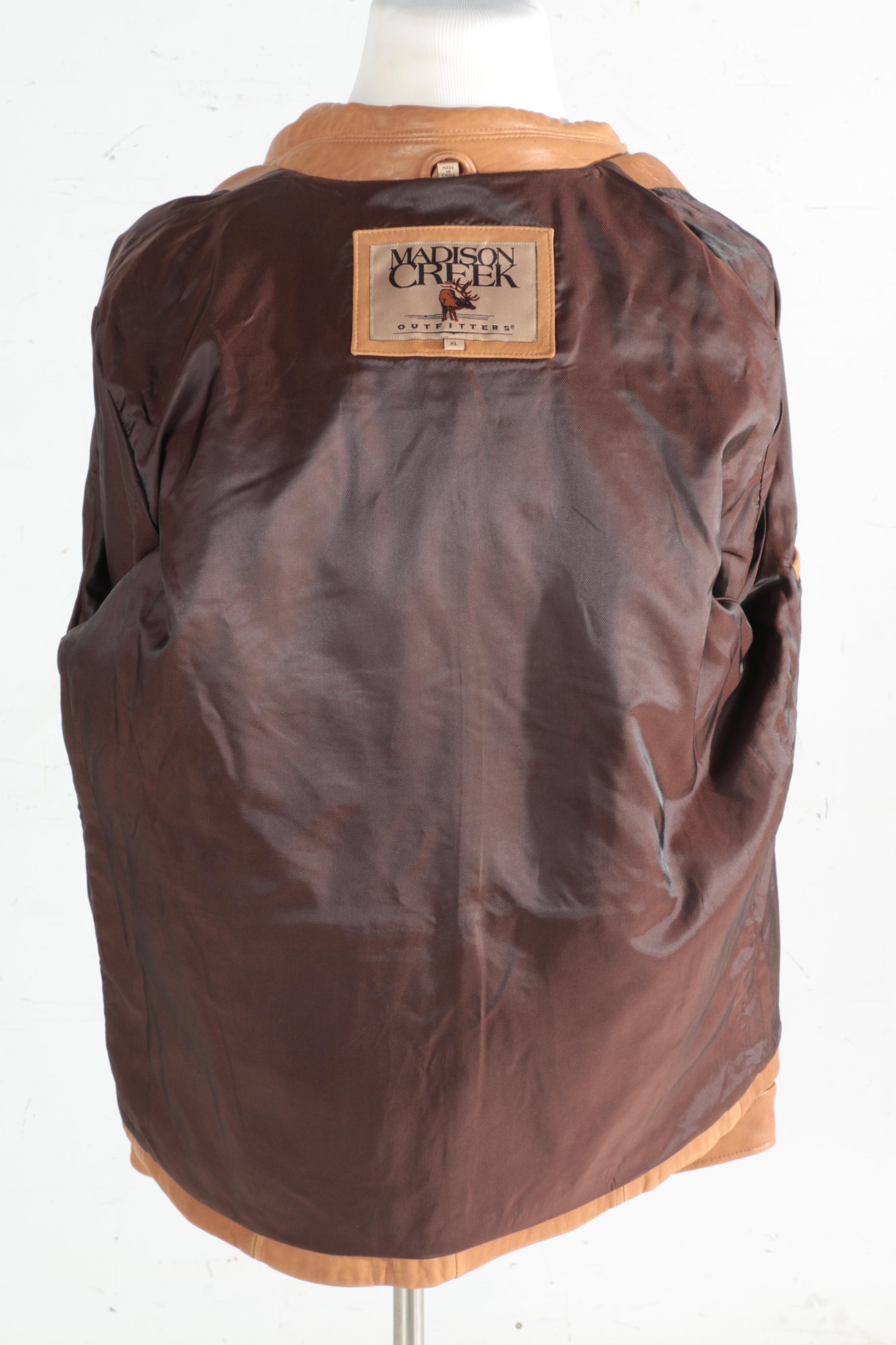 Men's Madison Creek Outfitters Tan Leather Jacket