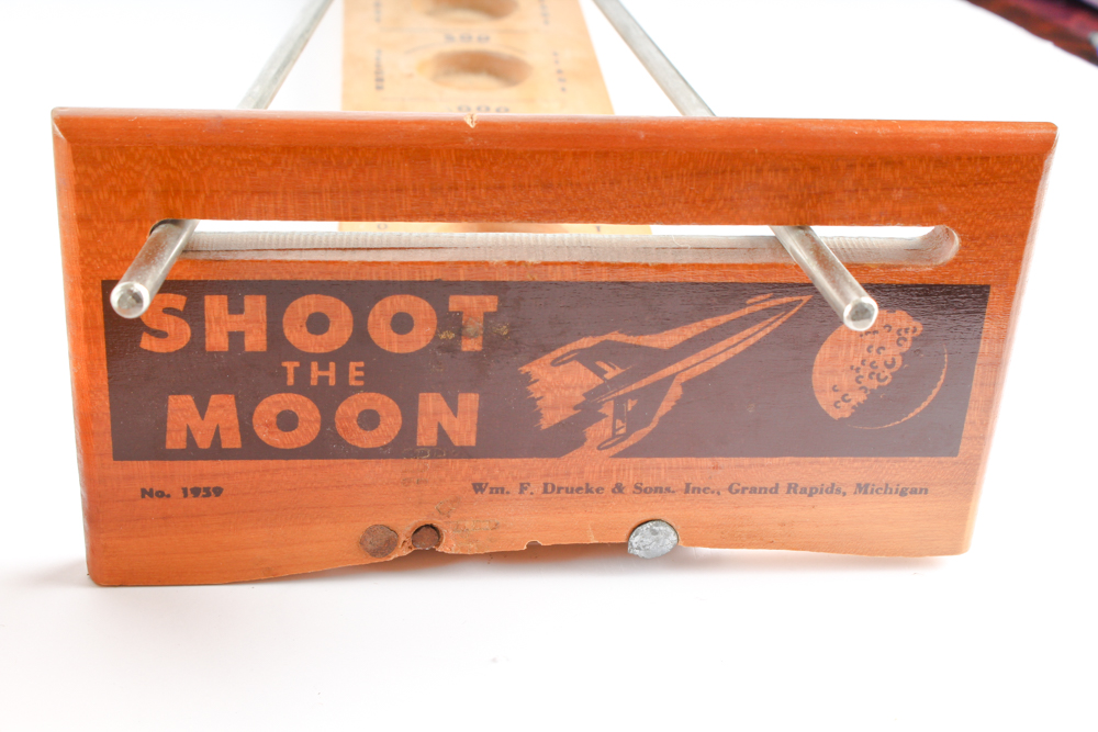 Dal Negro Convertible Chess Board with "Shoot the Moon" Game