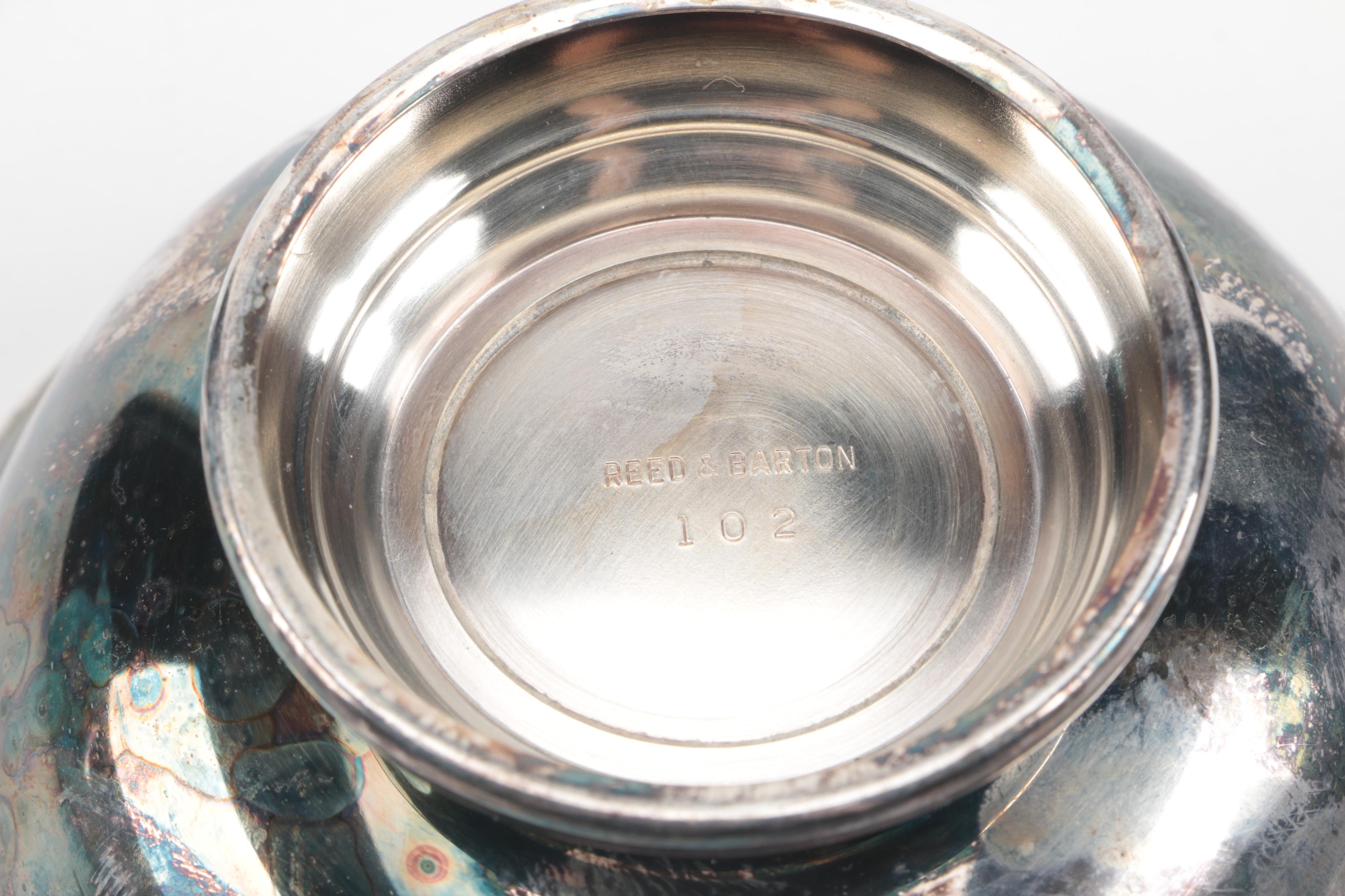 Reed & Barton Silver Plate and Green Enamel Reproduction Paul Revere and More