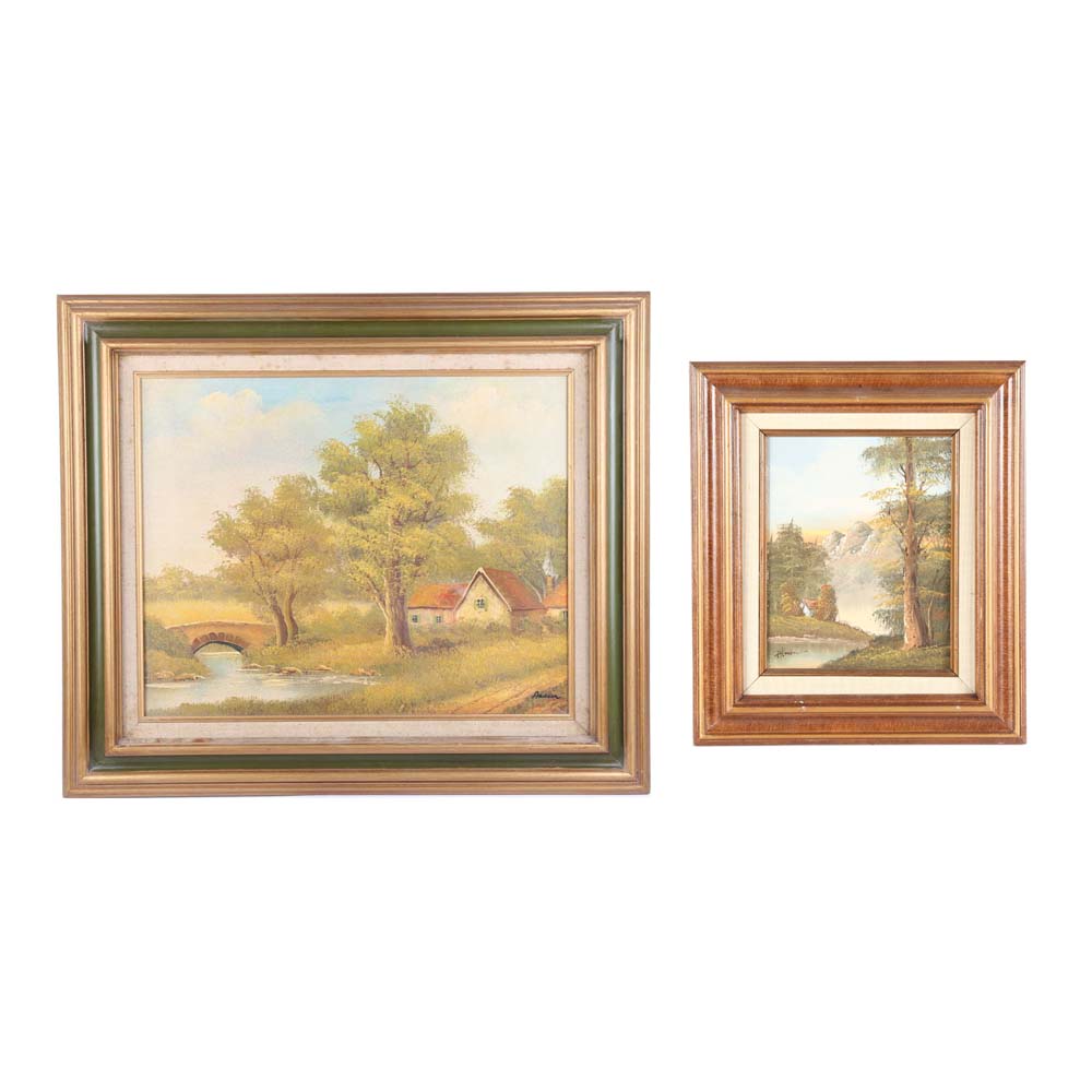 Vintage Oil Paintings on Canvas