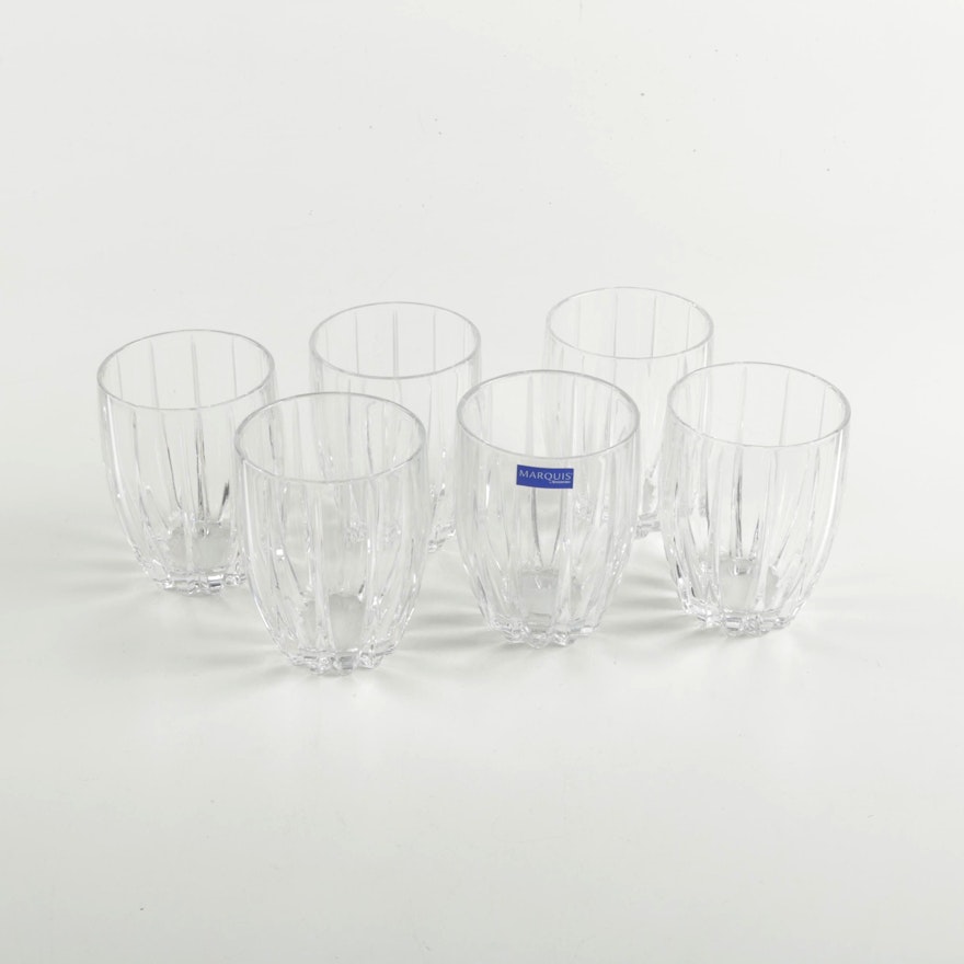 Marquis by Waterford "Omega" Double Old Fashion Tumblers