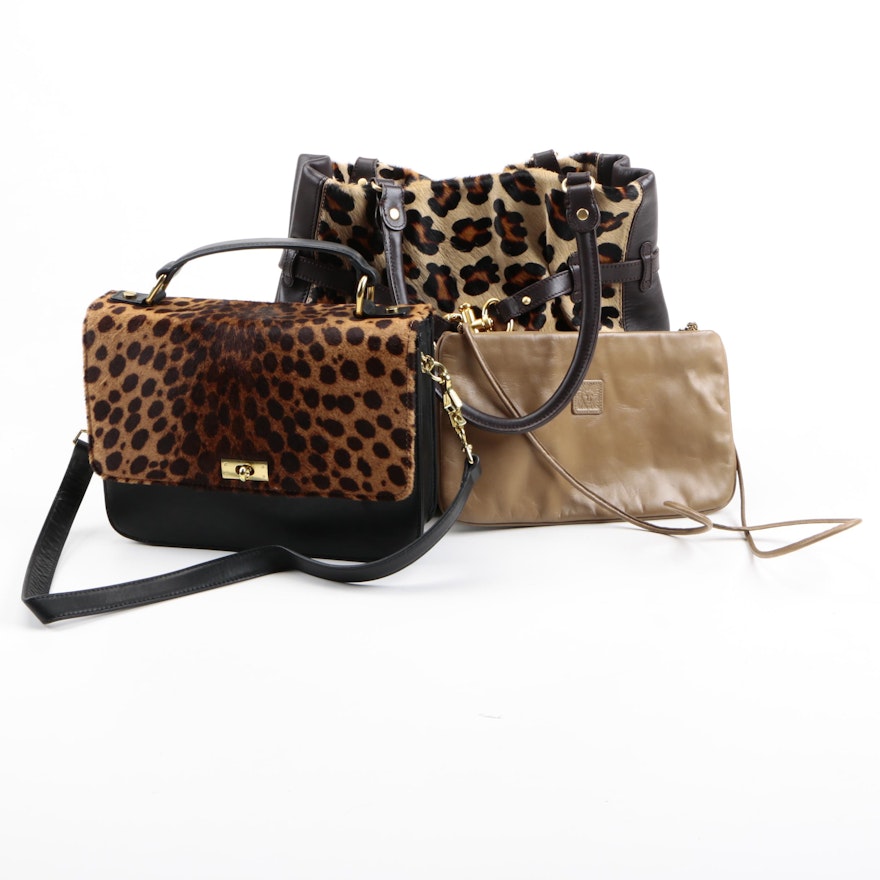 Leather Handbags Including J.Crew