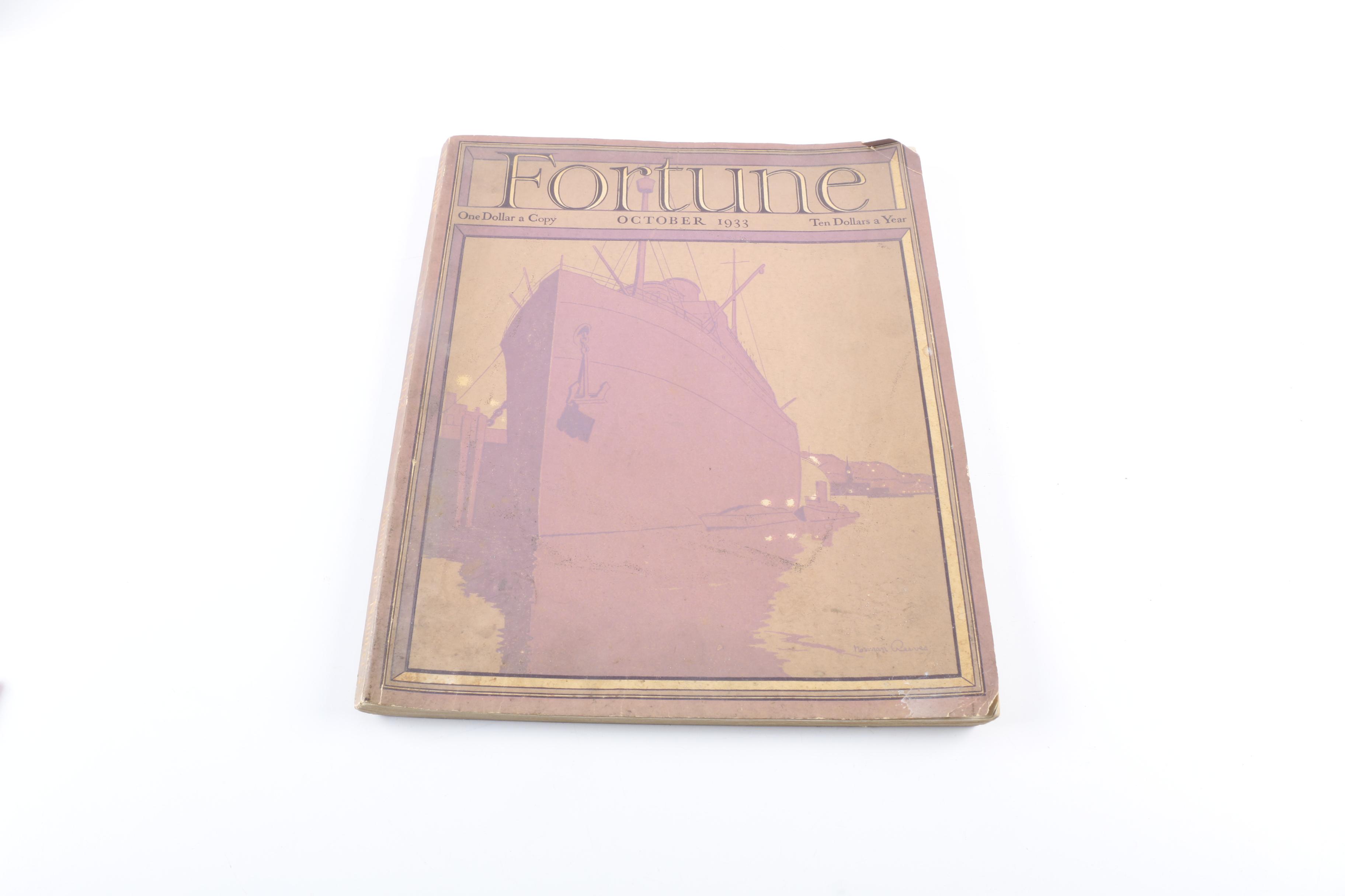Vintage 1933 "Fortune" Magazine