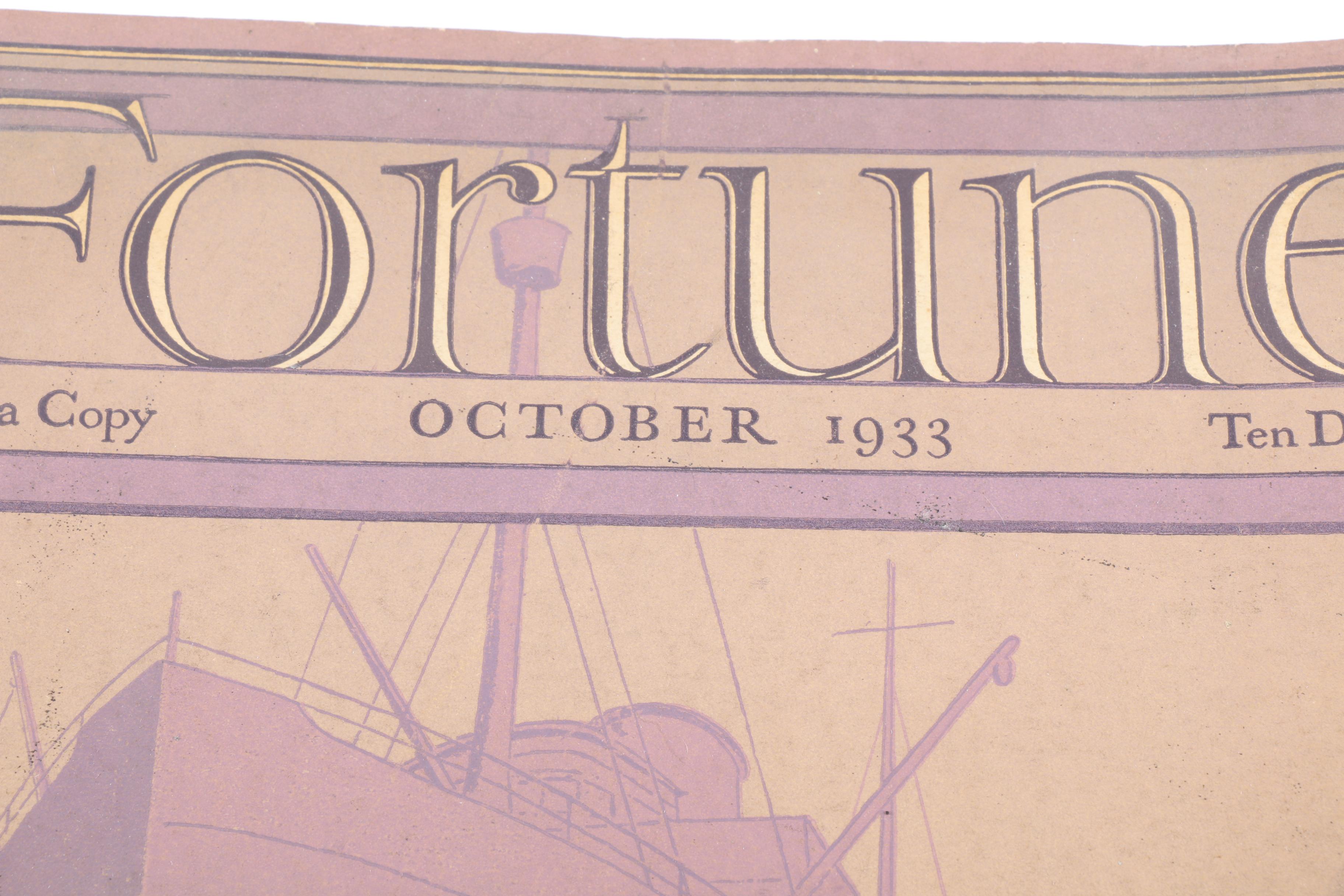 Vintage 1933 "Fortune" Magazine