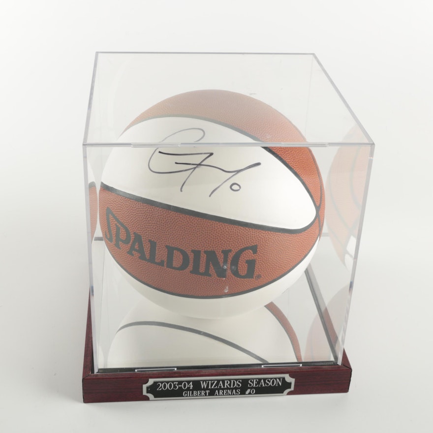 Washington Wizards Gilbert Arenas Autographed Basketball