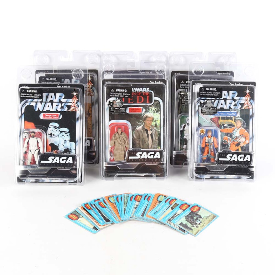 "Star Wars" Saga Action Figures and Collector Cards