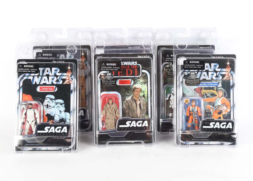 "Star Wars" Saga Action Figures and Collector Cards