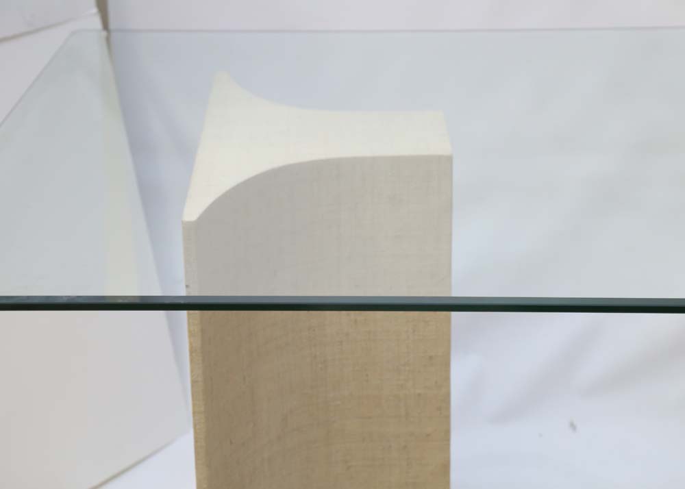 Contemporary Glass Top Dining Table