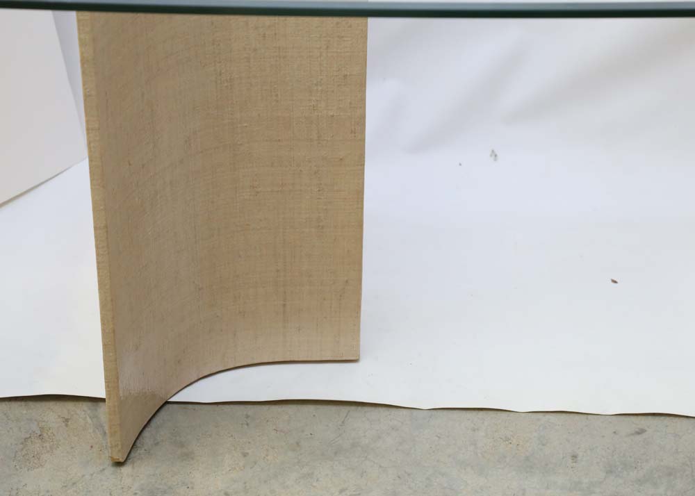 Contemporary Glass Top Dining Table