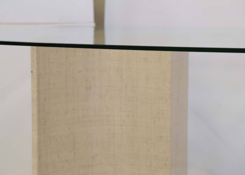 Contemporary Glass Top Dining Table