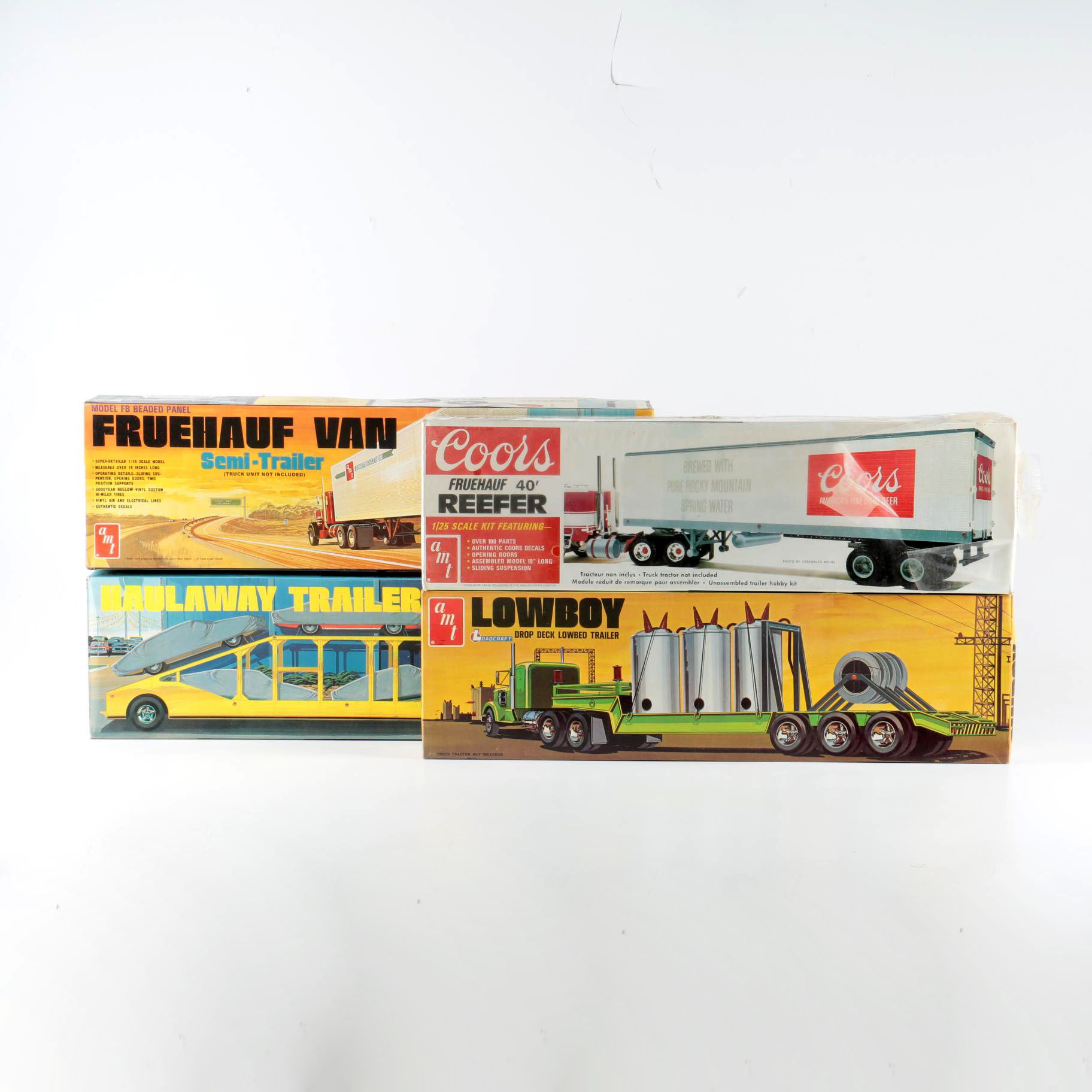 Vintage AMT Tractor Trailer Model Kits