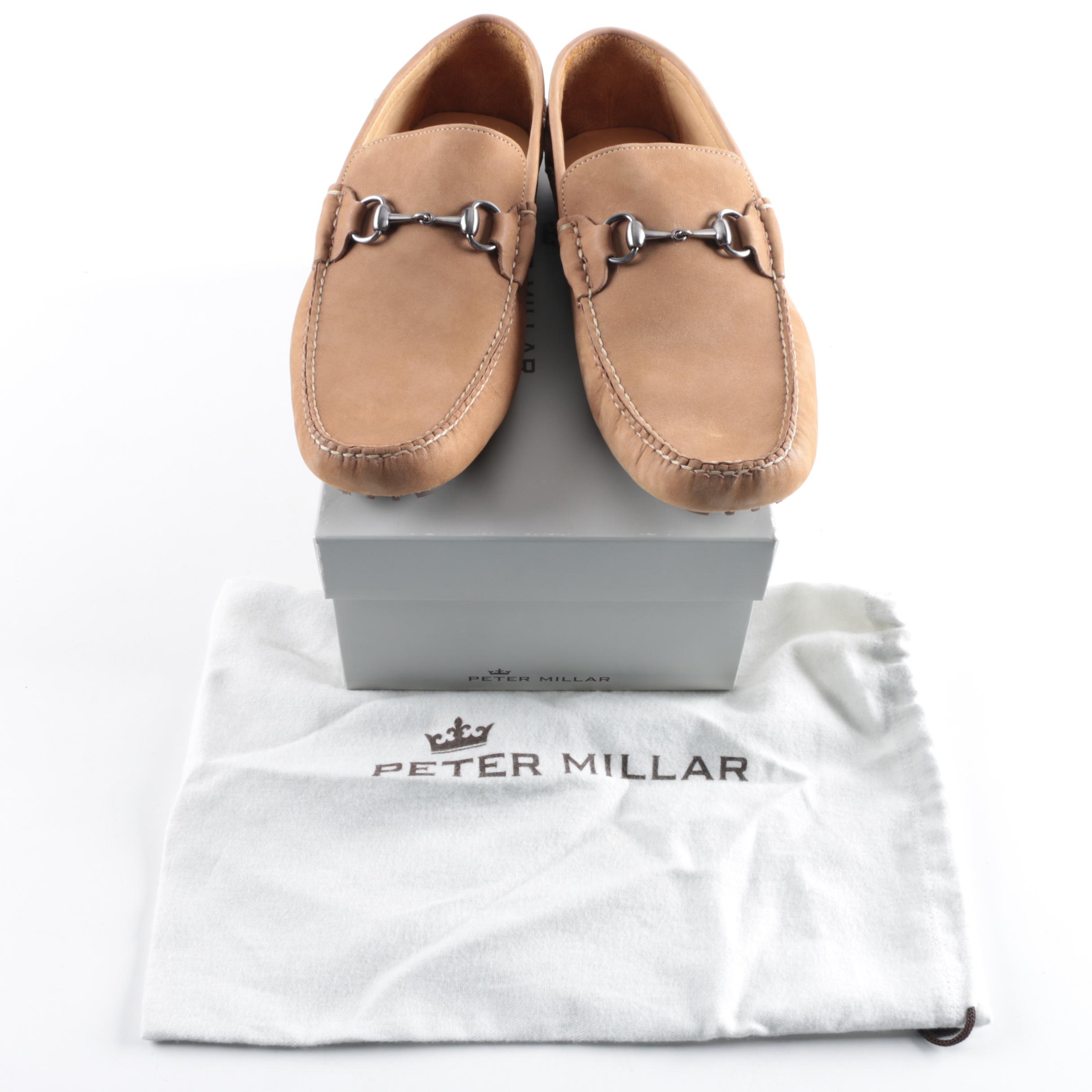 Peter Millar Brown Nubuck Driving Shoes