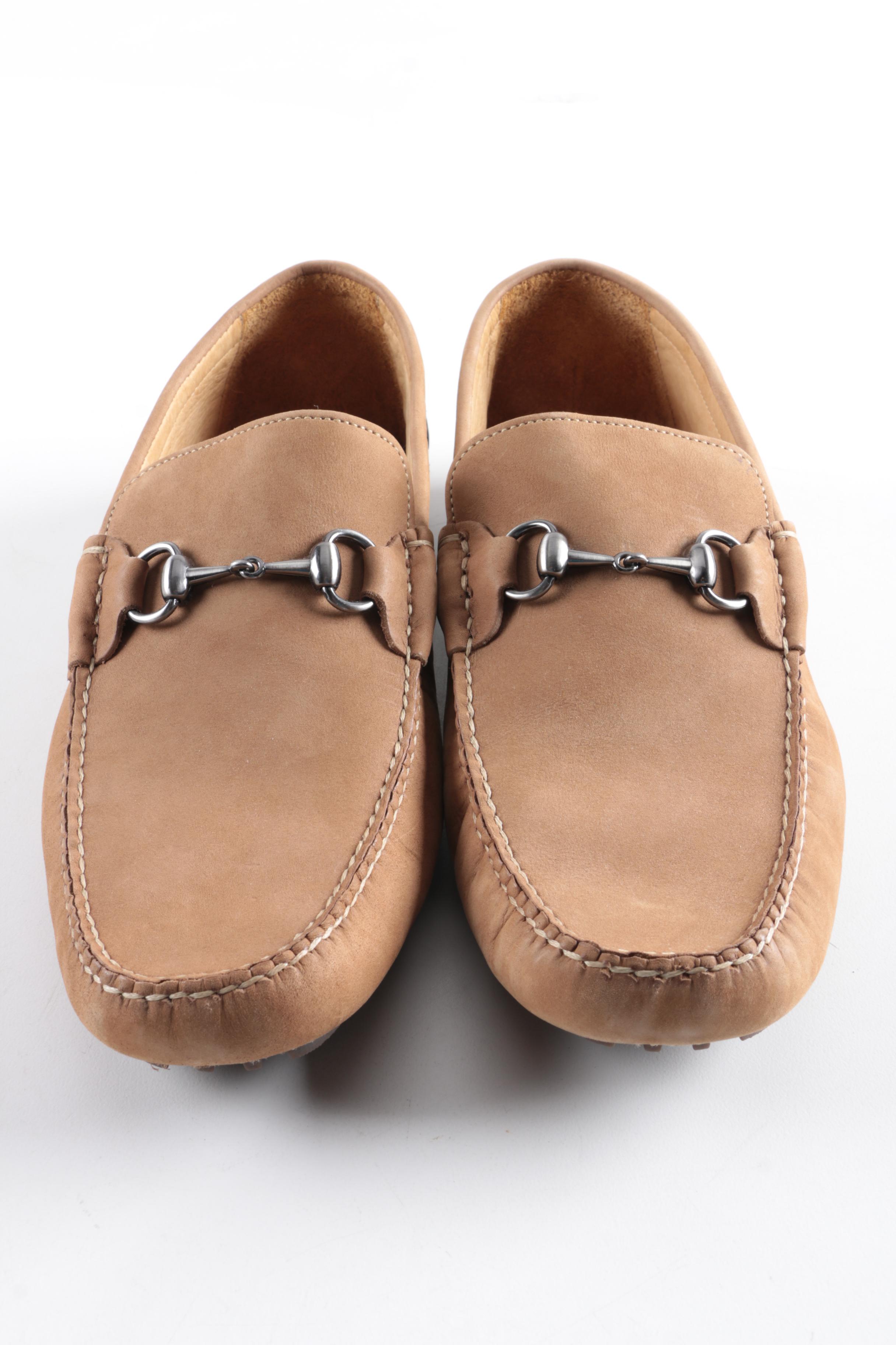 Peter Millar Brown Nubuck Driving Shoes