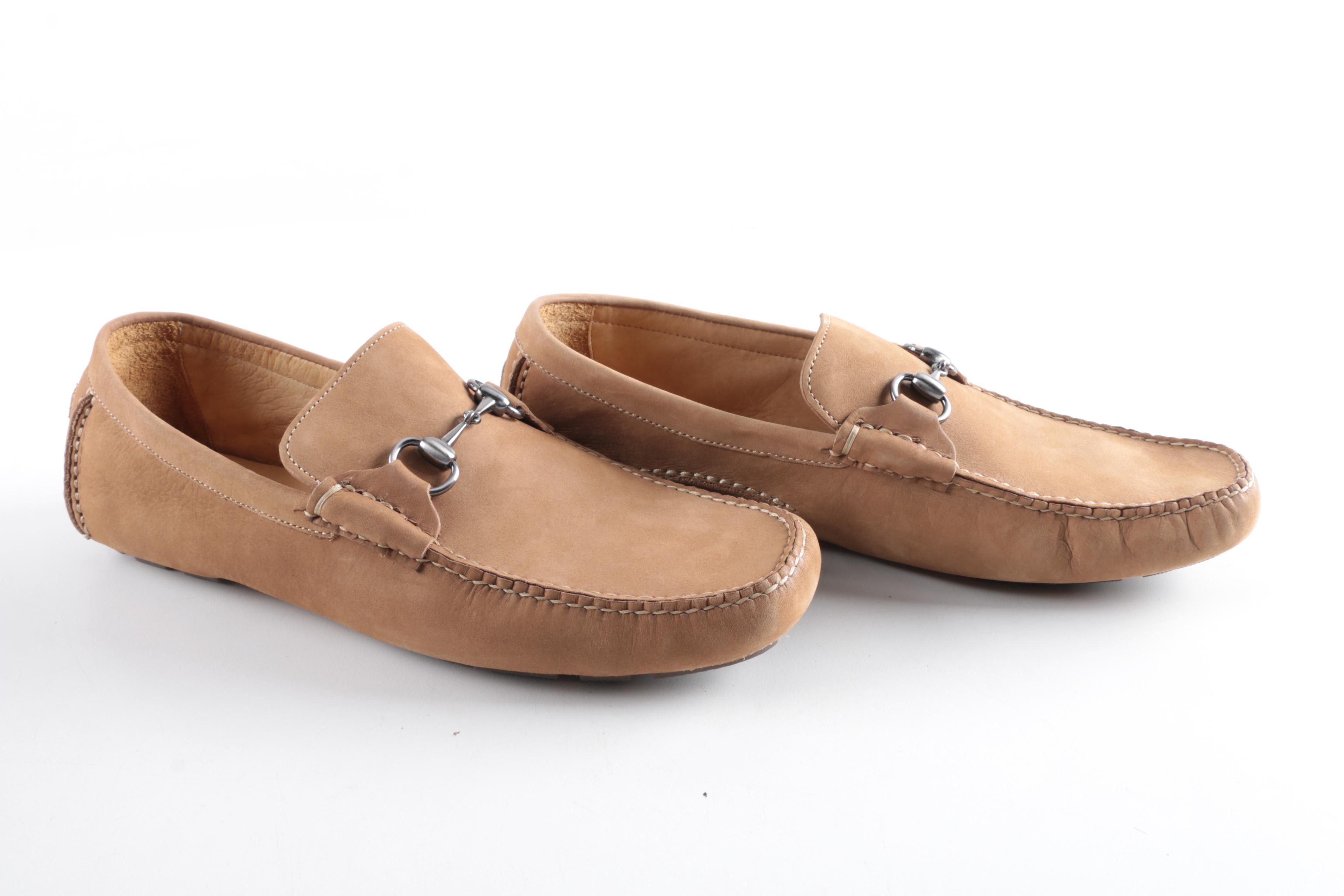 Peter Millar Brown Nubuck Driving Shoes