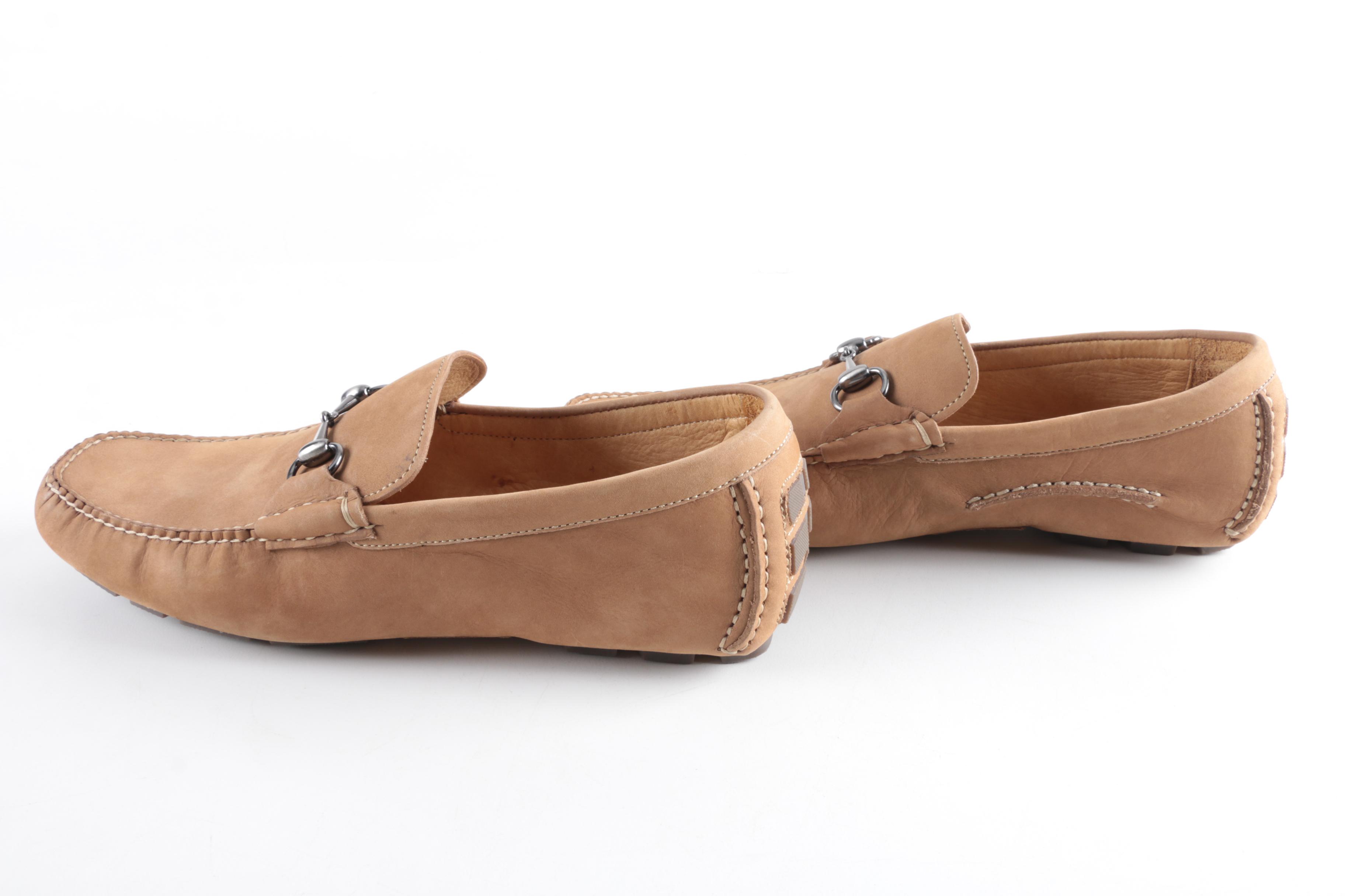 Peter Millar Brown Nubuck Driving Shoes