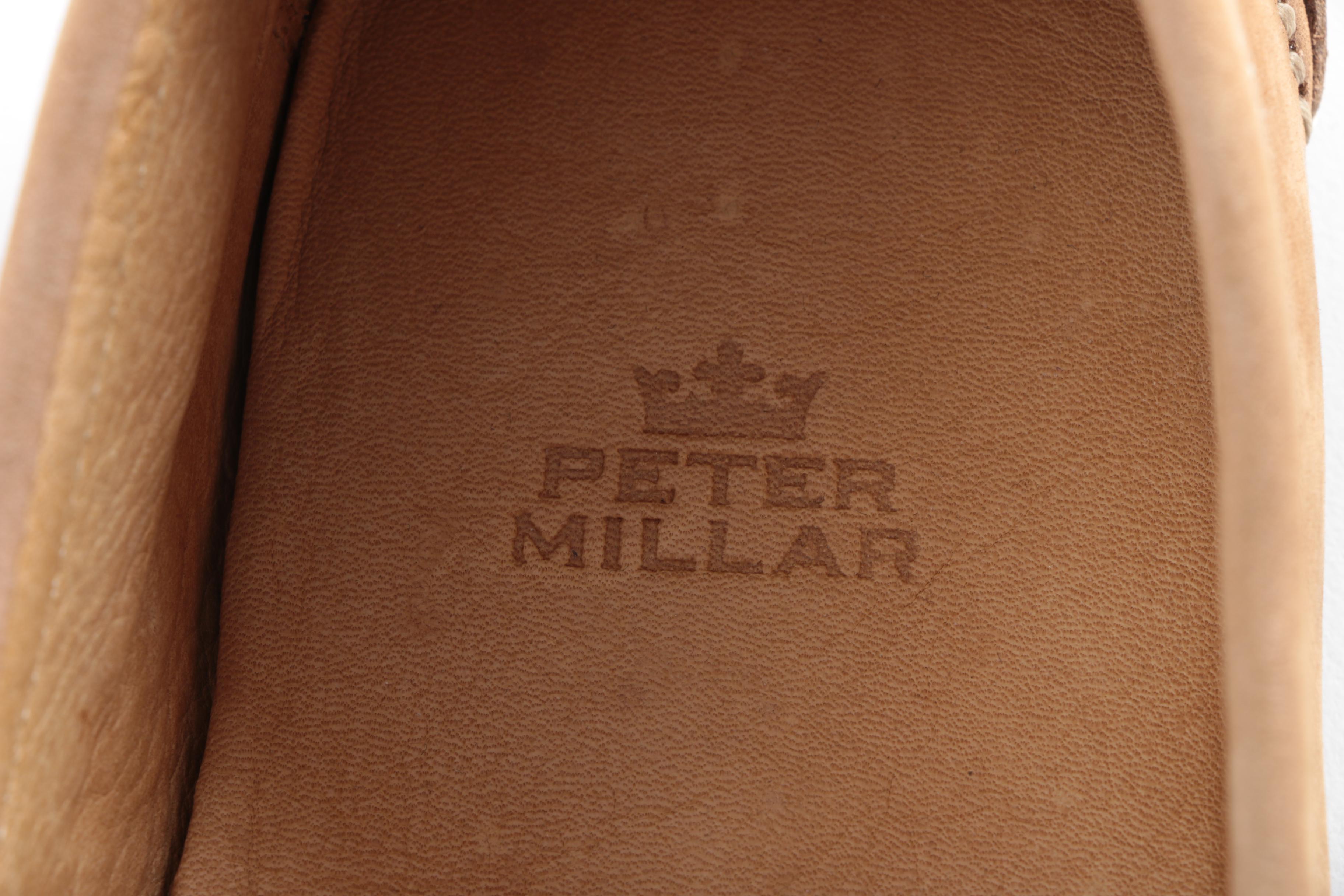 Peter Millar Brown Nubuck Driving Shoes