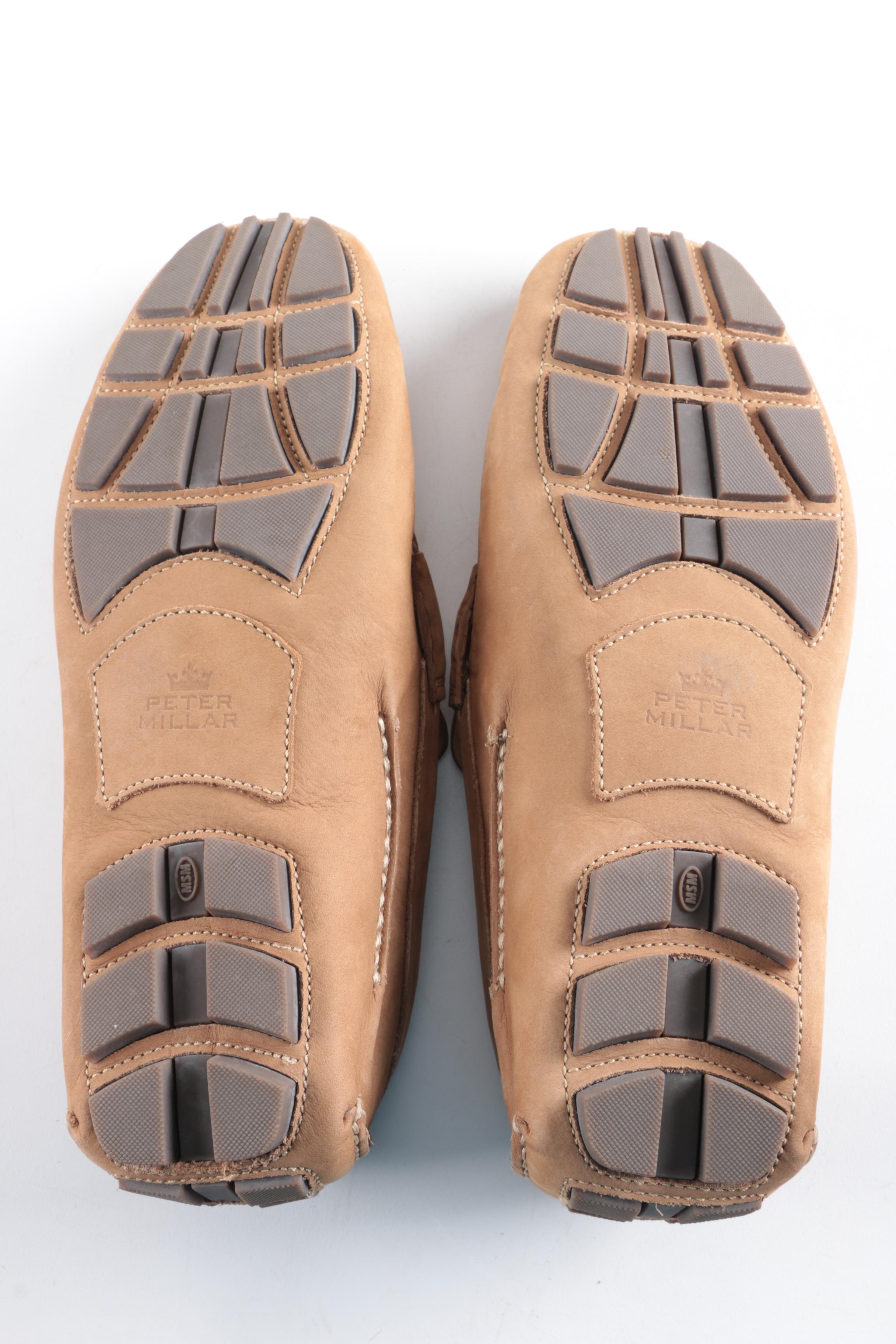 Peter Millar Brown Nubuck Driving Shoes