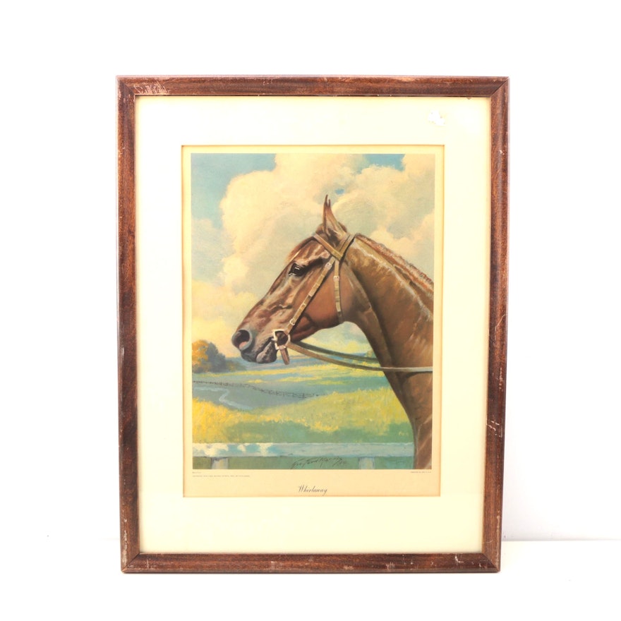 Offset Lithograph After George Ford Morris "Whirlaway"